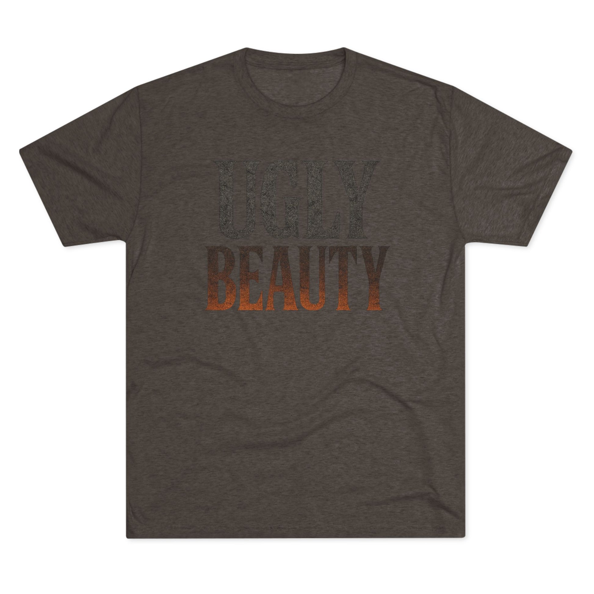 Ugly Beauty Unisex Tri-Blend Crew Tee - "Ugly Beauty" T-Shirt, Casual Wear, Gift for Friends, Statement Clothing, Everyday Fashion, Trendy Apparel