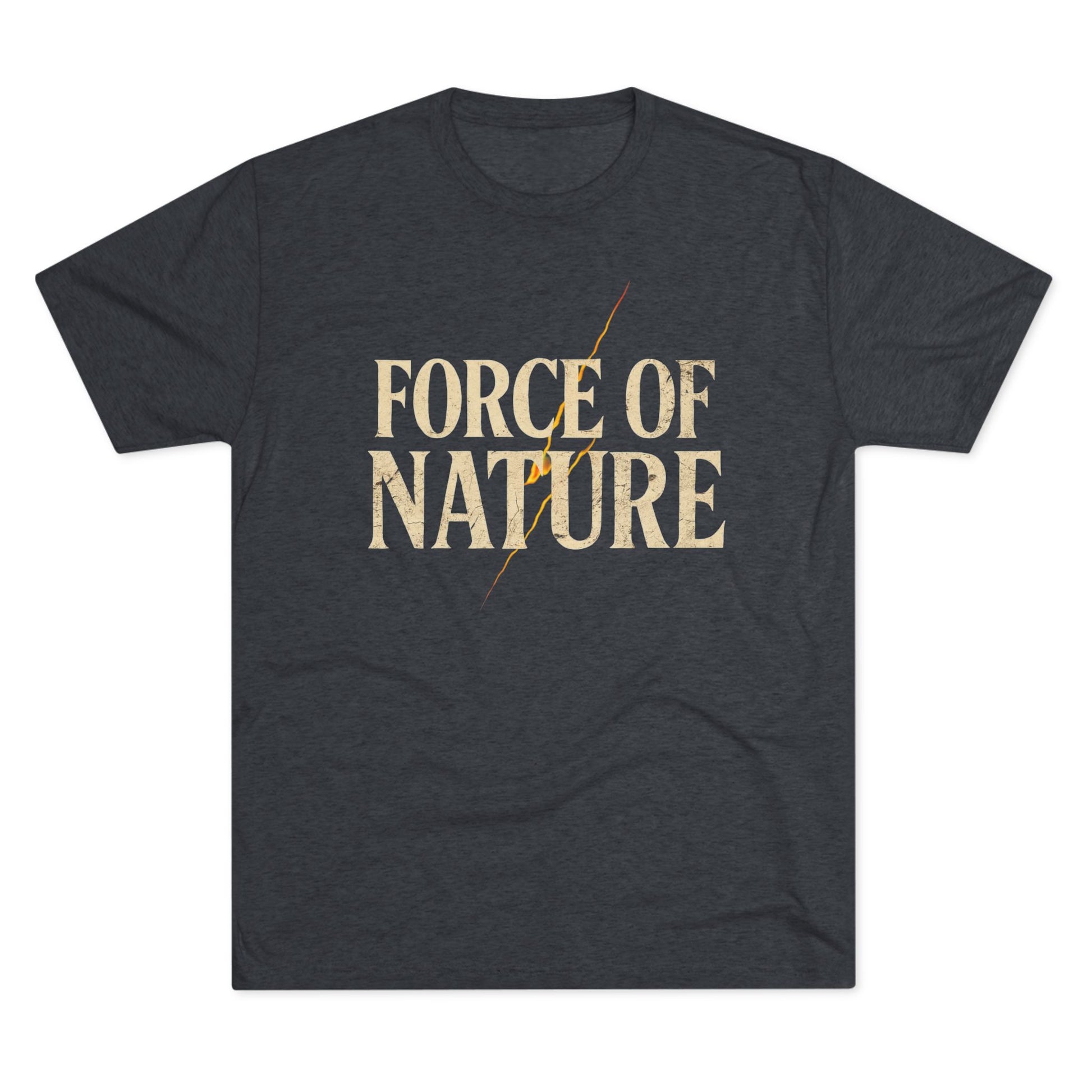 Force of Nature Lighting Bolt Unisex Crew Tee | Eco-Friendly Shirt, Nature Lover Gift, Casual Tee, Outdoor Adventure Wear, Inspirational Apparel
