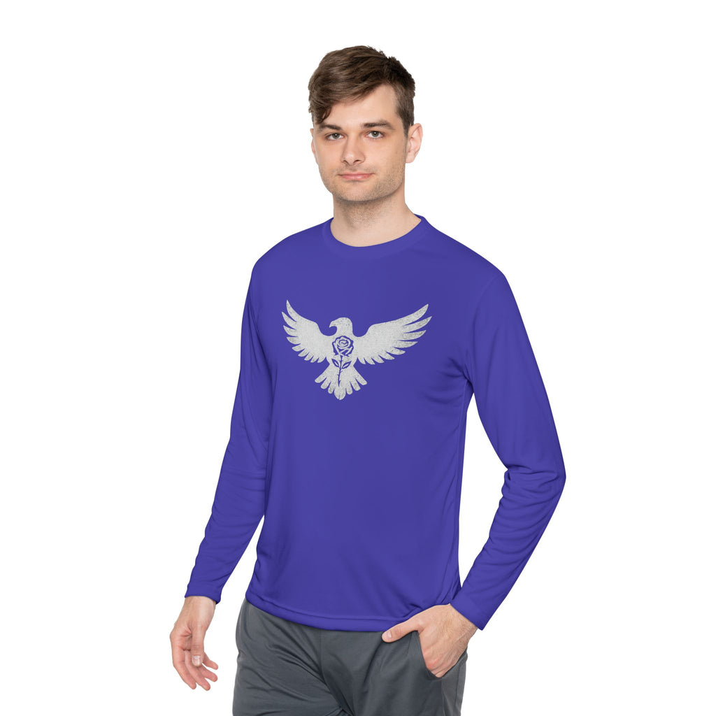 Break Free Empire Phoenix Rose Lightweight Long Sleeve Tee with Eagle Design | Perfect for Nature Lovers, Gifts, Casual Wear, Hiking, and Outdoor Activities