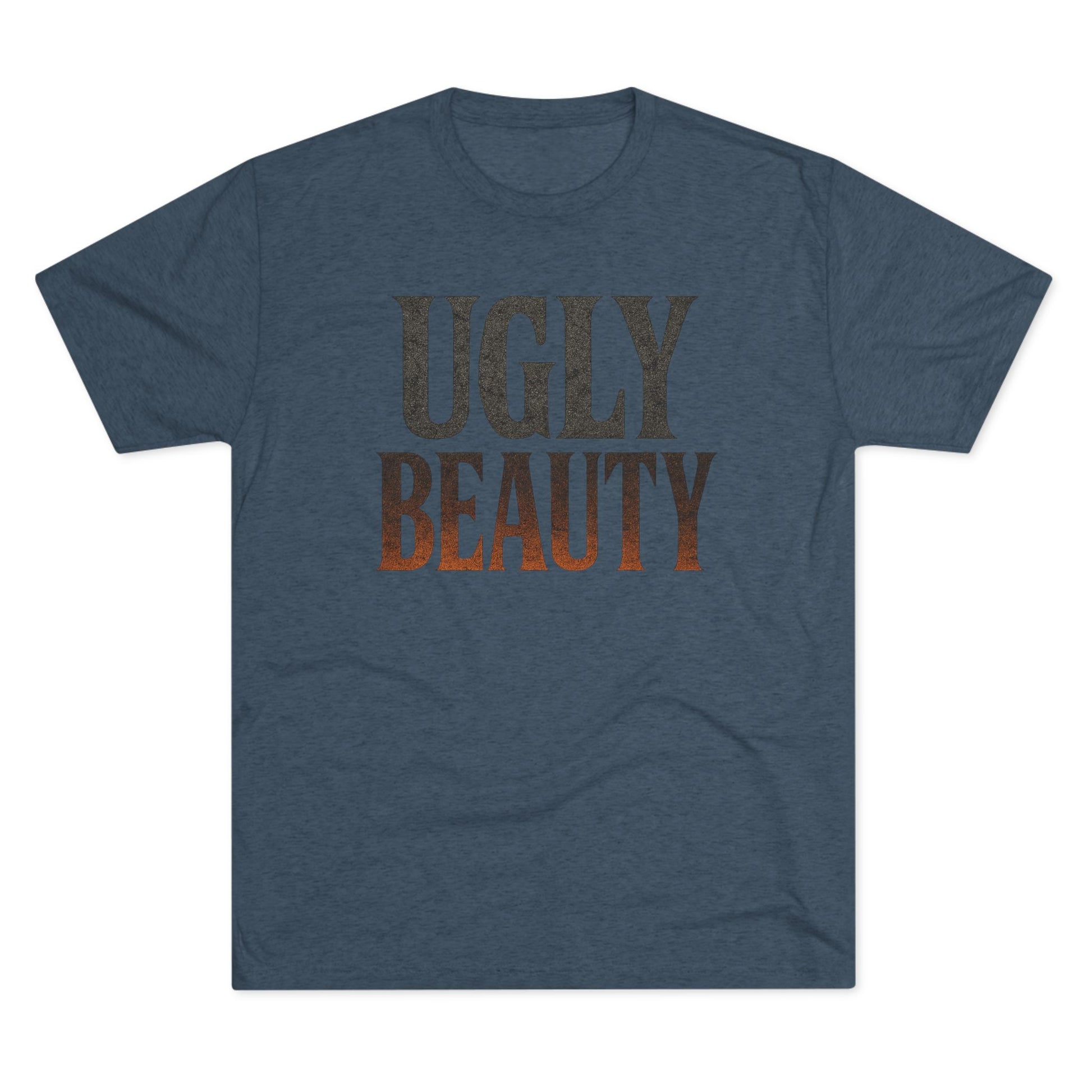 Ugly Beauty Unisex Tri-Blend Crew Tee - "Ugly Beauty" T-Shirt, Casual Wear, Gift for Friends, Statement Clothing, Everyday Fashion, Trendy Apparel