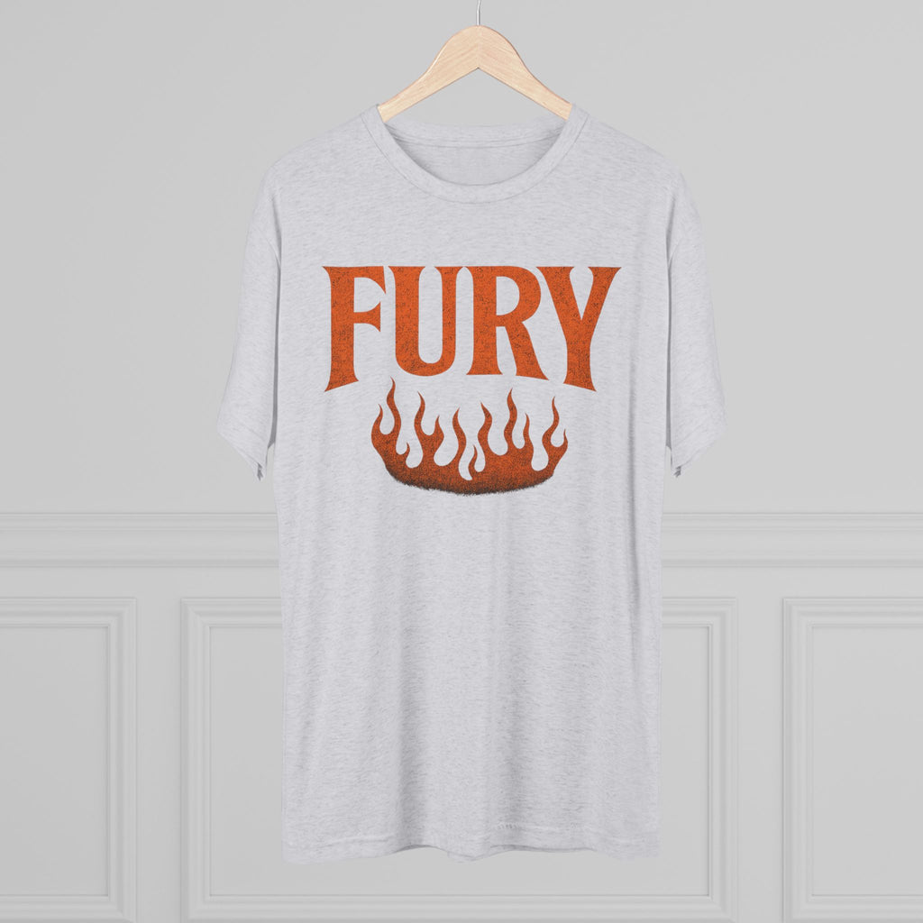 Fury Unisex Tri-Blend Crew Tee, Graphic Tee, Casual Wear, Gift for Him, T-Shirt for Friends, Summer Style, Everyday Comfort