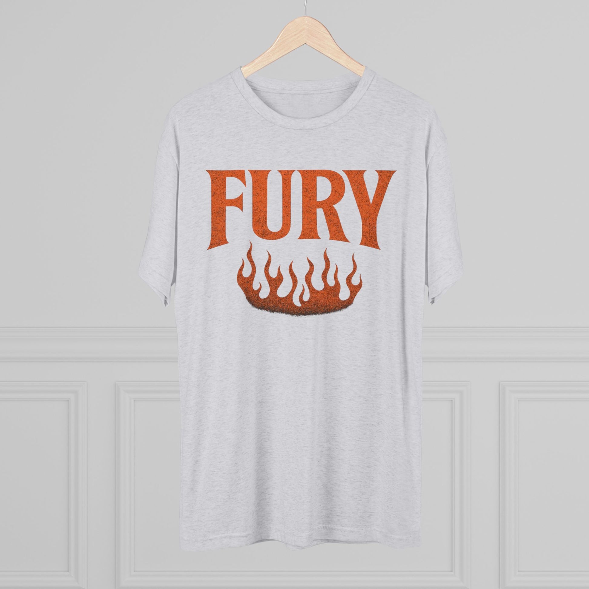 Fury Unisex Tri-Blend Crew Tee, Graphic Tee, Casual Wear, Gift for Him, T-Shirt for Friends, Summer Style, Everyday Comfort