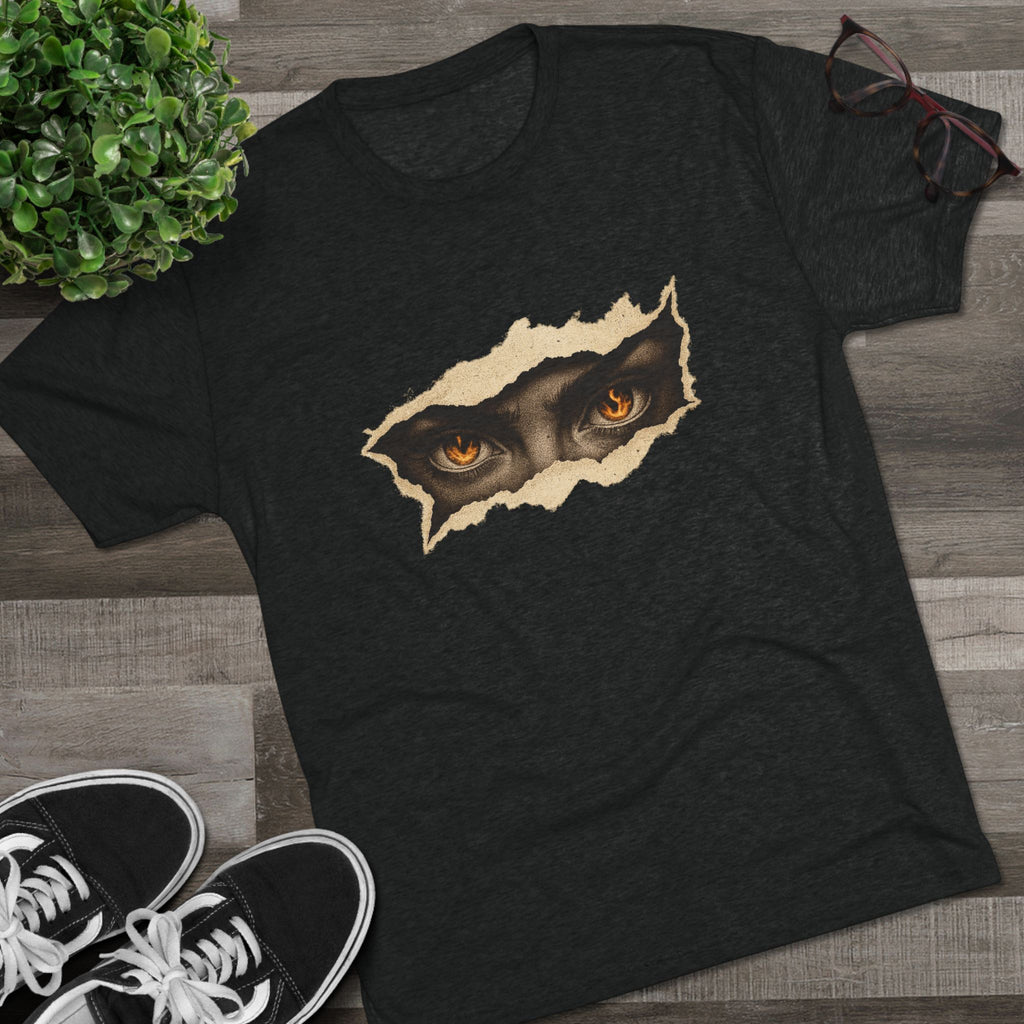 Mystical Eyes Unisex Tshirt Crew Printed Tee Shirt - Unique Graphic T-Shirt, Casual Wear, Gift for Animal Lovers, Everyday Style, Eye-Catching Design