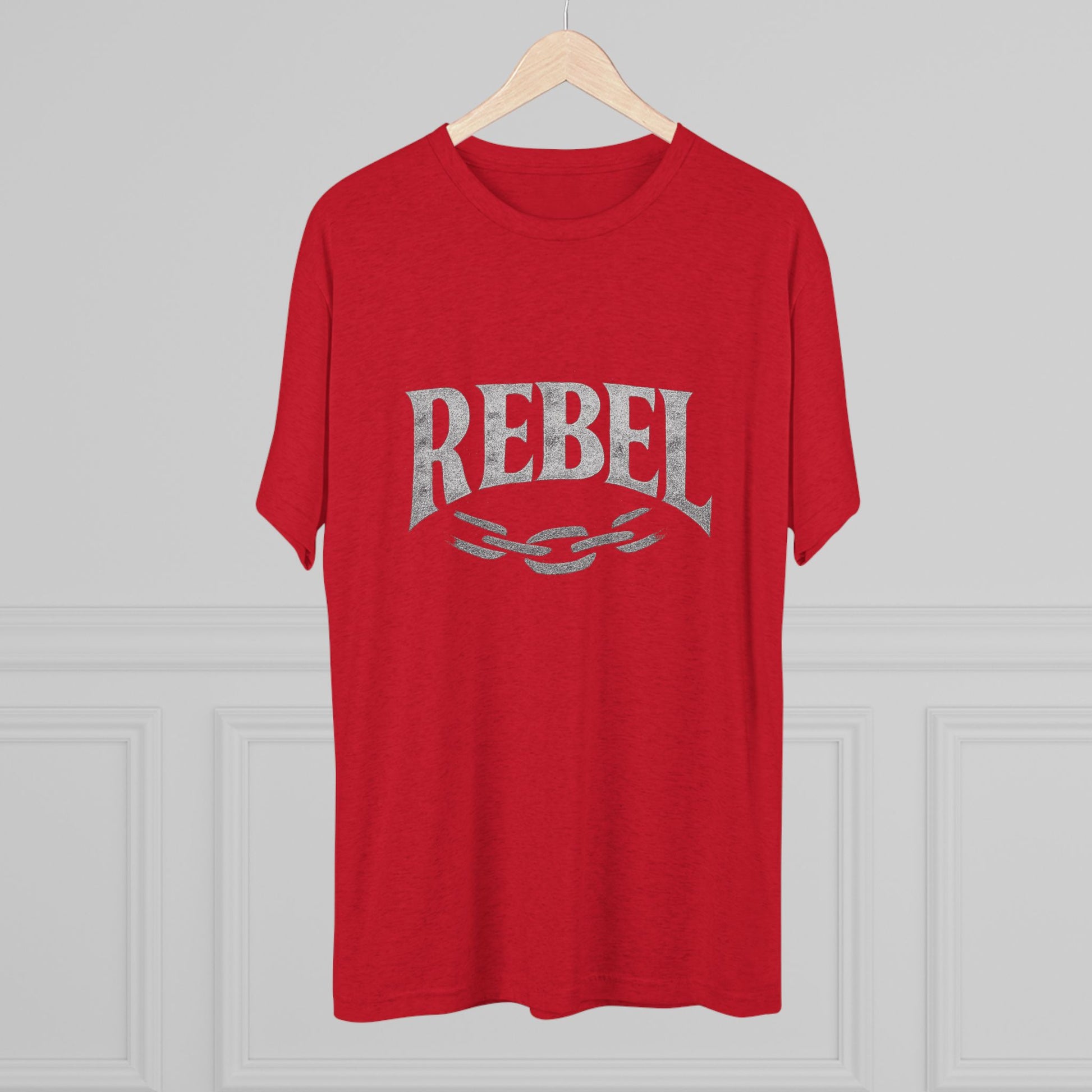 Rebel UnisexUnisex Tee Tri-Blend Printed Tee Shirt, Vintage Style Shirt, Graphic Tee for Men and Women, Casual Wear, Gift for Music Lovers, Statement Shirt
