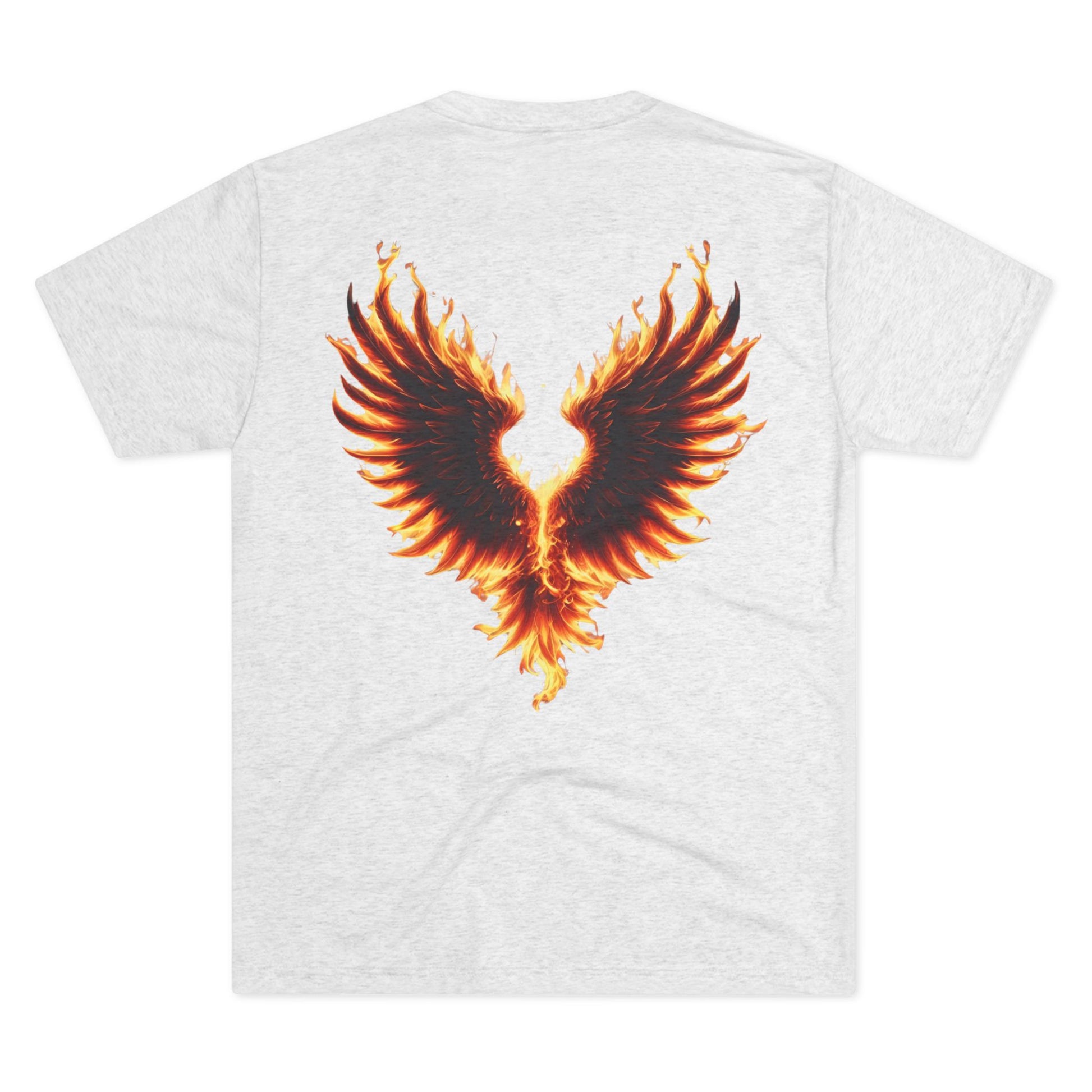 Handle with Care Flammable Phoenix Tee - Unisex Tri-Blend Crew Shirt, Fire Symbol T-Shirt, Graphic Tee, Casual Wear, Unique Gift for Fire Lovers