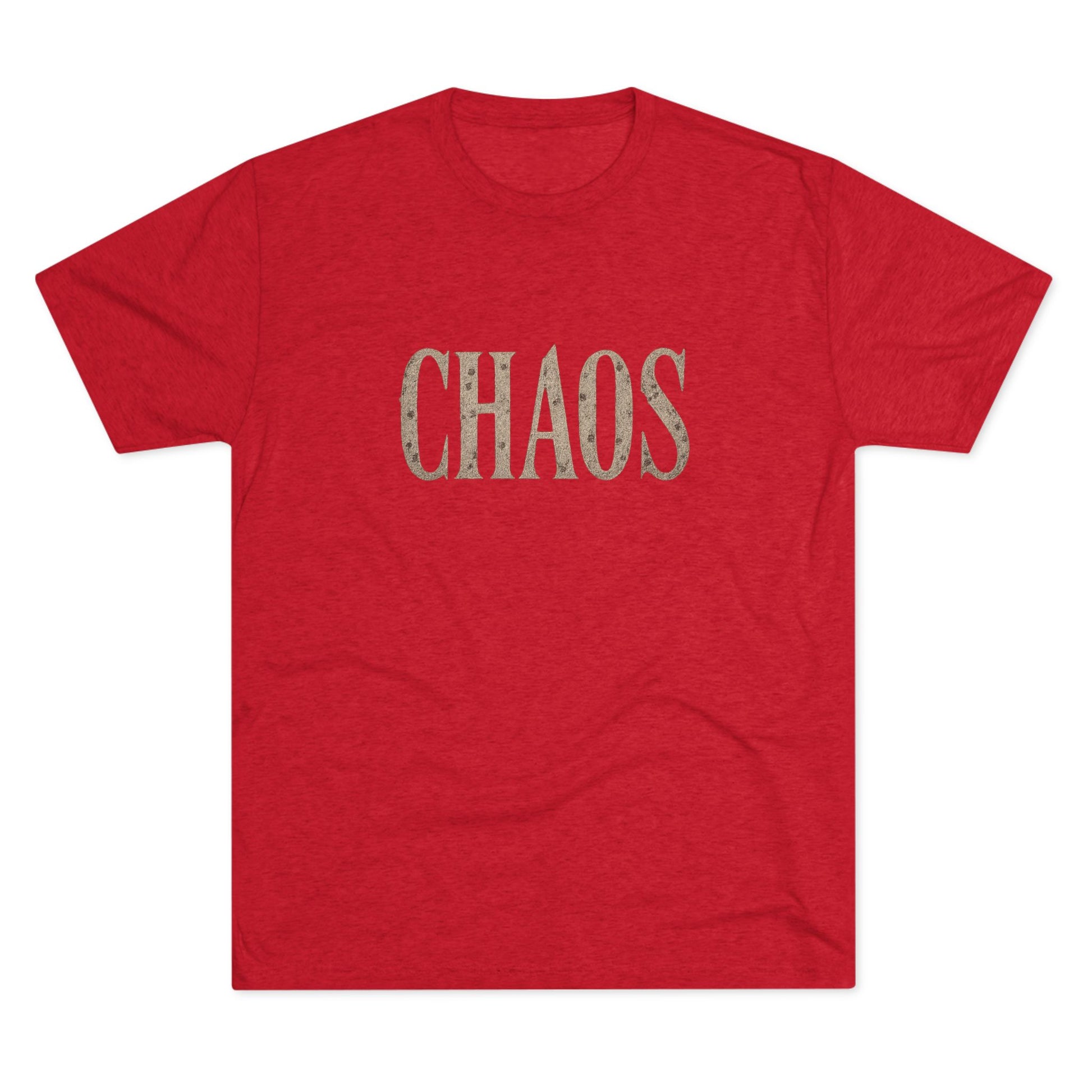 Chaos Unisex Crew Tee - Casual Style, Everyday Wear, Gift for Friends, Fun Fashion Statement, Relaxed Vibes