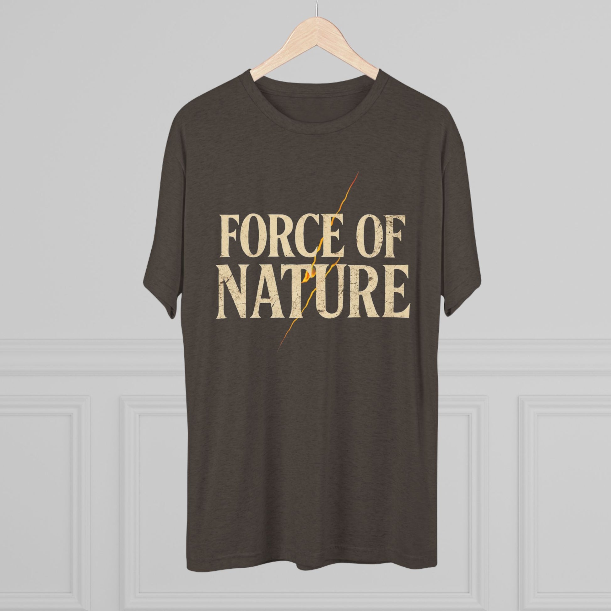 Force of Nature Lighting Bolt Unisex Crew Tee | Eco-Friendly Shirt, Nature Lover Gift, Casual Tee, Outdoor Adventure Wear, Inspirational Apparel