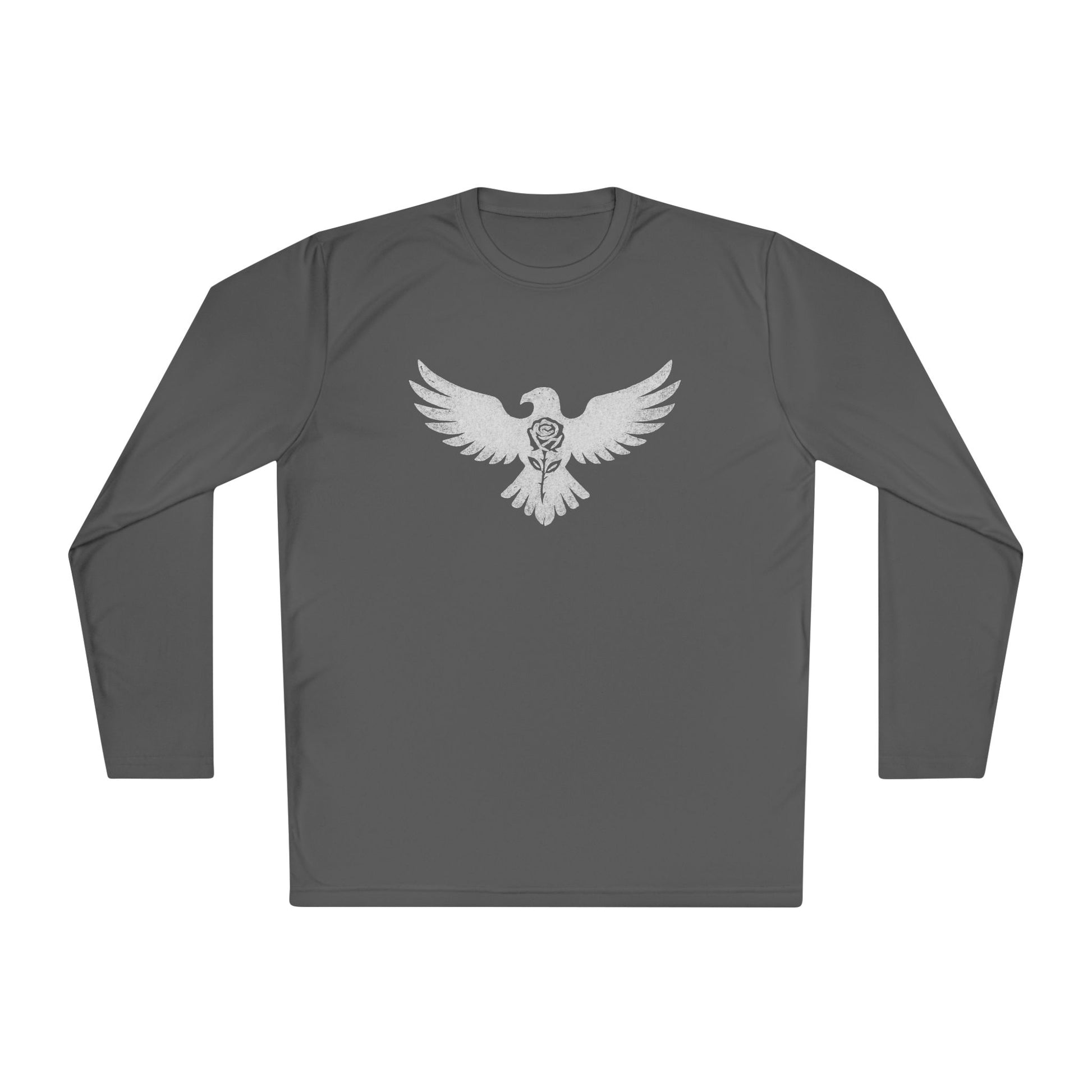 Break Free Empire Phoenix Rose Lightweight Long Sleeve Tee with Eagle Design | Perfect for Nature Lovers, Gifts, Casual Wear, Hiking, and Outdoor Activities