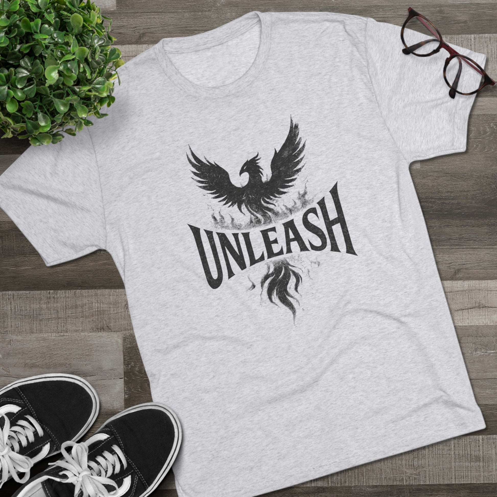 Unleash Your Greatness Phoenix Tee, Motivational T-Shirt, Inspirational Gift, Unisex Crew Neck Shirt, Phoenix Graphic Tee, Everyday Casual Wear