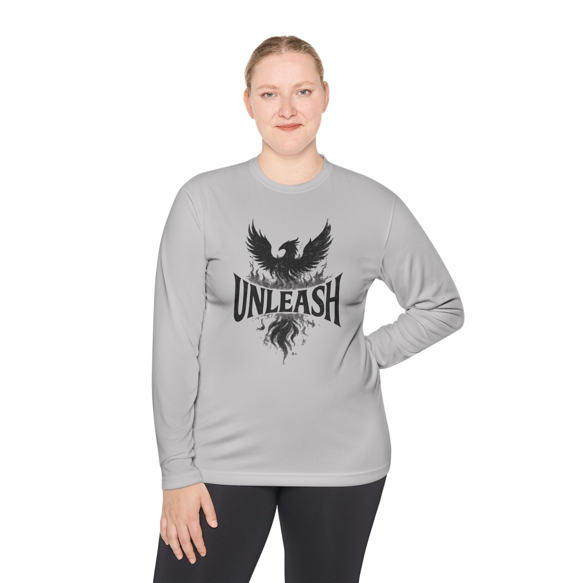 Unleash Your Spirit Long Sleeve Tee, Motivational T-Shirt, Gift for Fitness Lovers, Cool Relaxed Top, Unisex Casual Wear