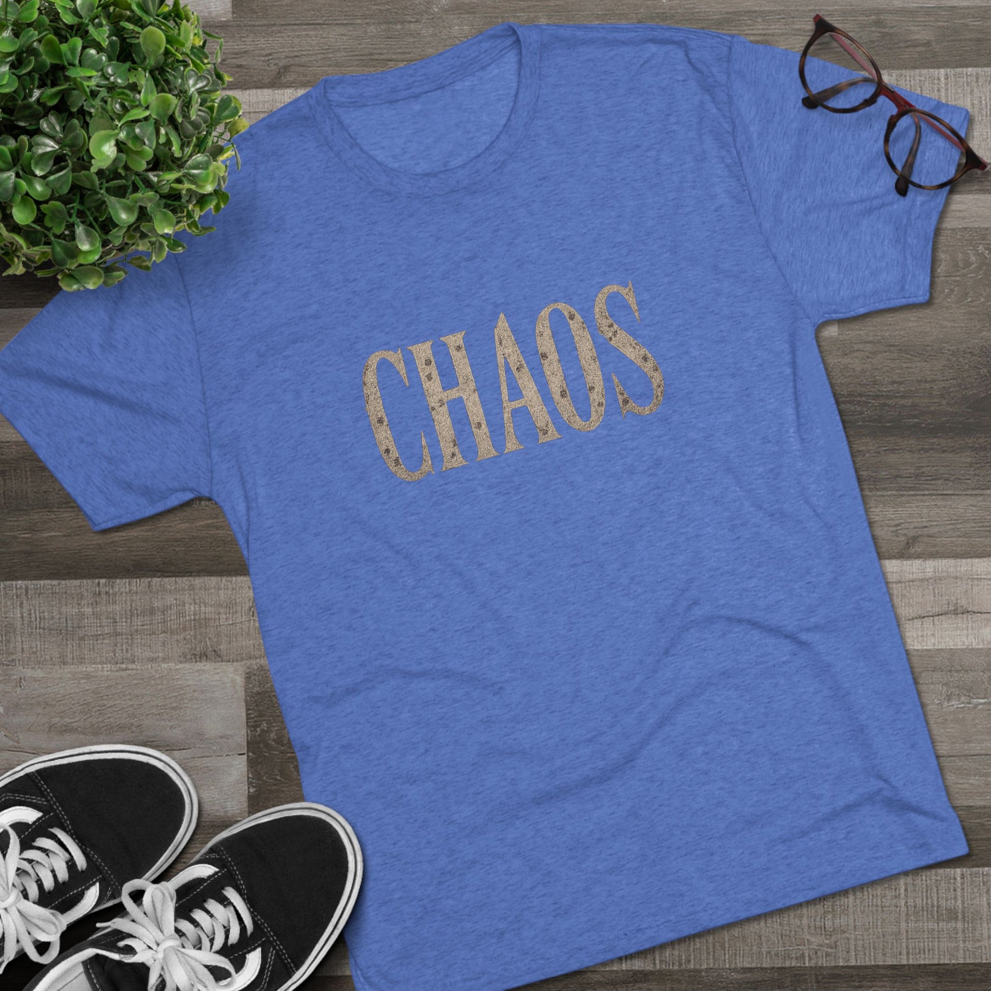 Chaos Unisex Crew Tee - Casual Style, Everyday Wear, Gift for Friends, Fun Fashion Statement, Relaxed Vibes