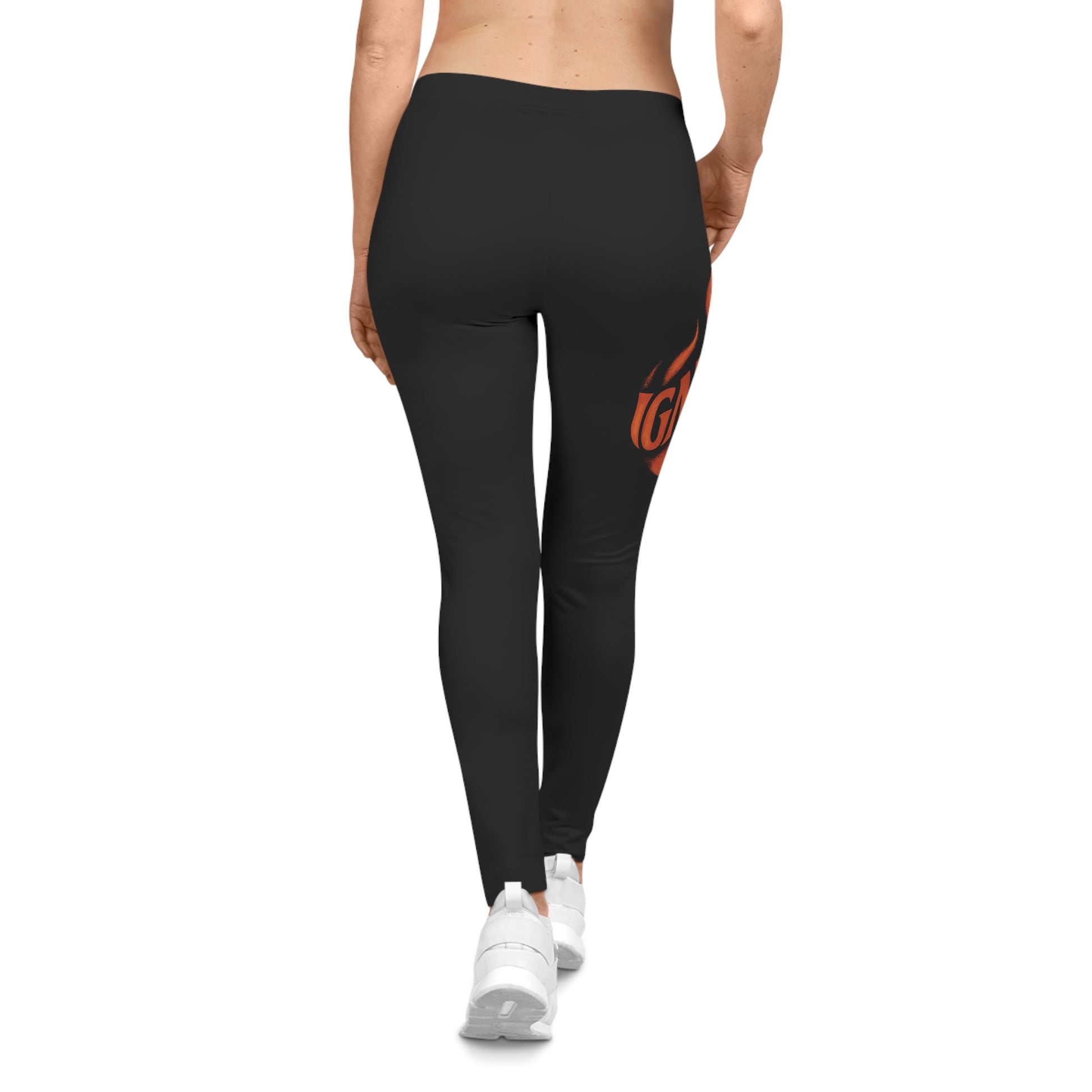 Break Free Empire Ignite Fire Graphic, Stretchy Polyester-Spandex Blend with Silky Finish Legging