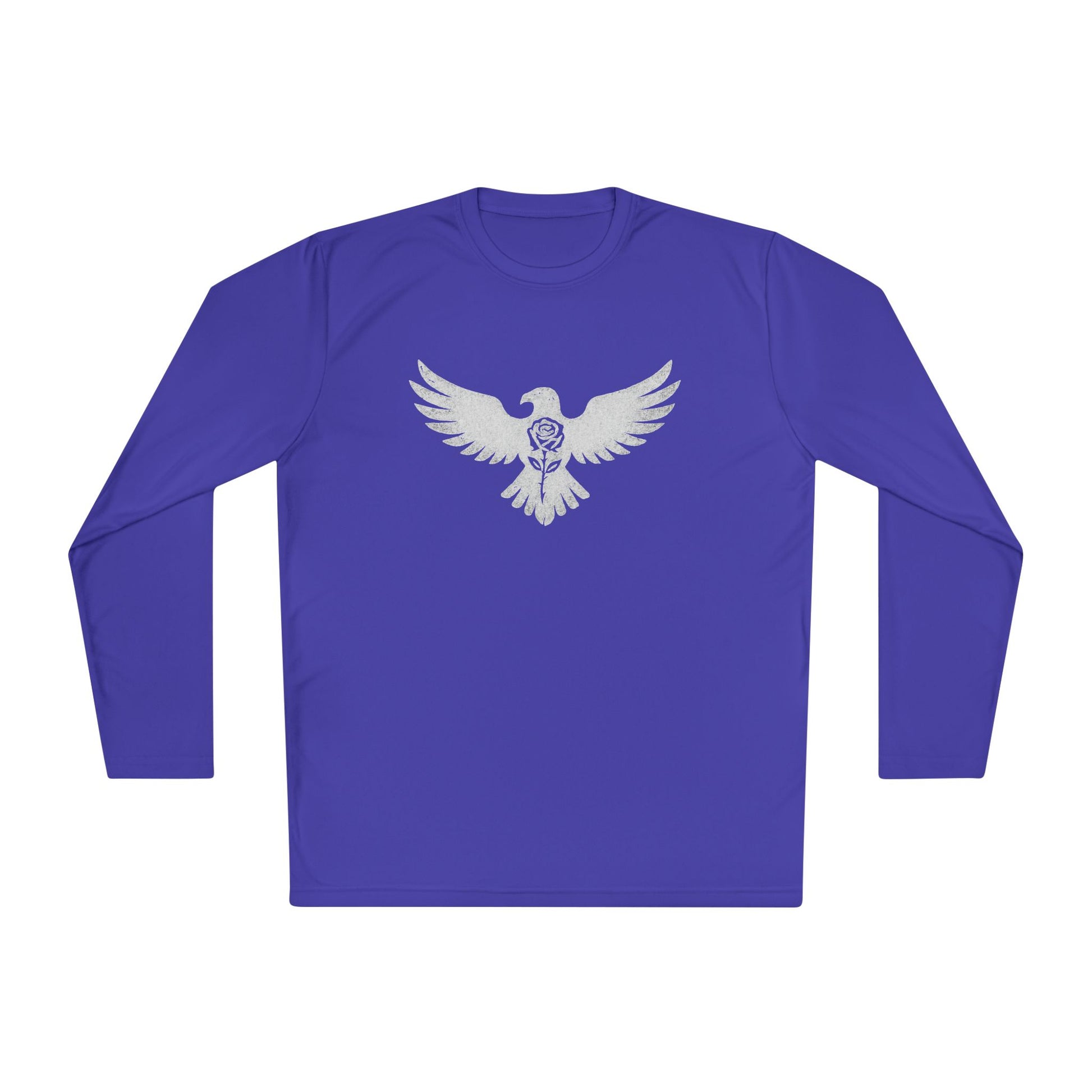 Break Free Empire Phoenix Rose Lightweight Long Sleeve Tee with Eagle Design | Perfect for Nature Lovers, Gifts, Casual Wear, Hiking, and Outdoor Activities