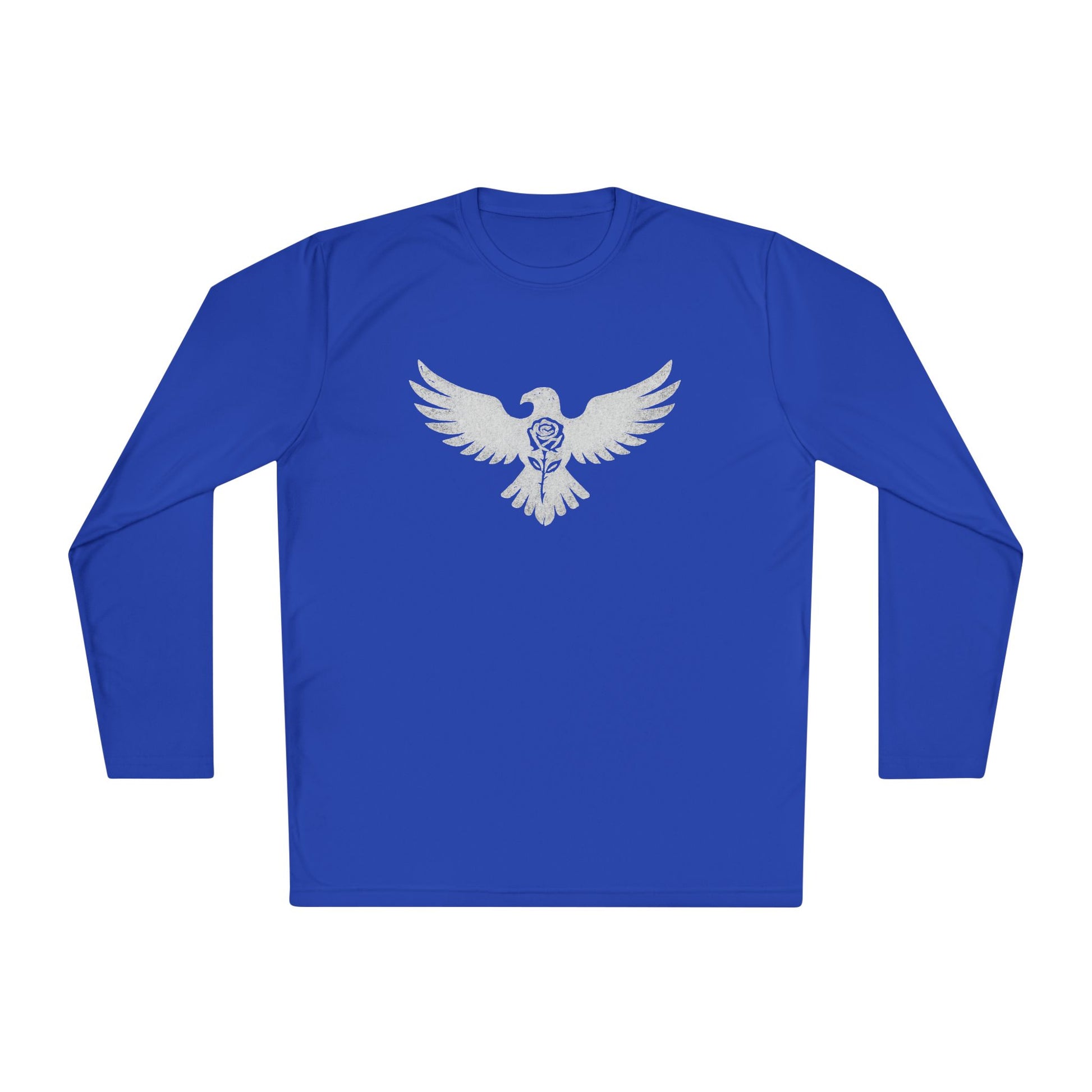 Break Free Empire Phoenix Rose Lightweight Long Sleeve Tee with Eagle Design | Perfect for Nature Lovers, Gifts, Casual Wear, Hiking, and Outdoor Activities