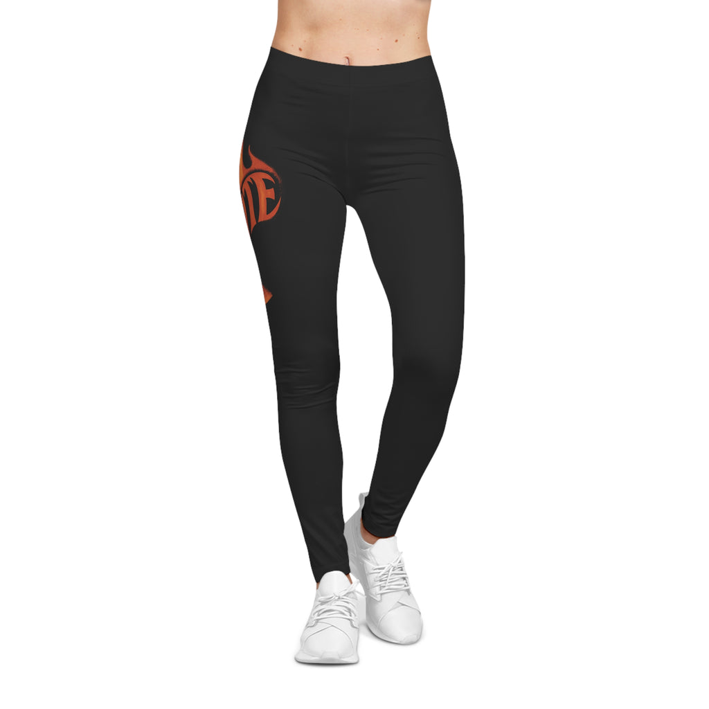 Break Free Empire Ignite Fire Graphic, Stretchy Polyester-Spandex Blend with Silky Finish Legging