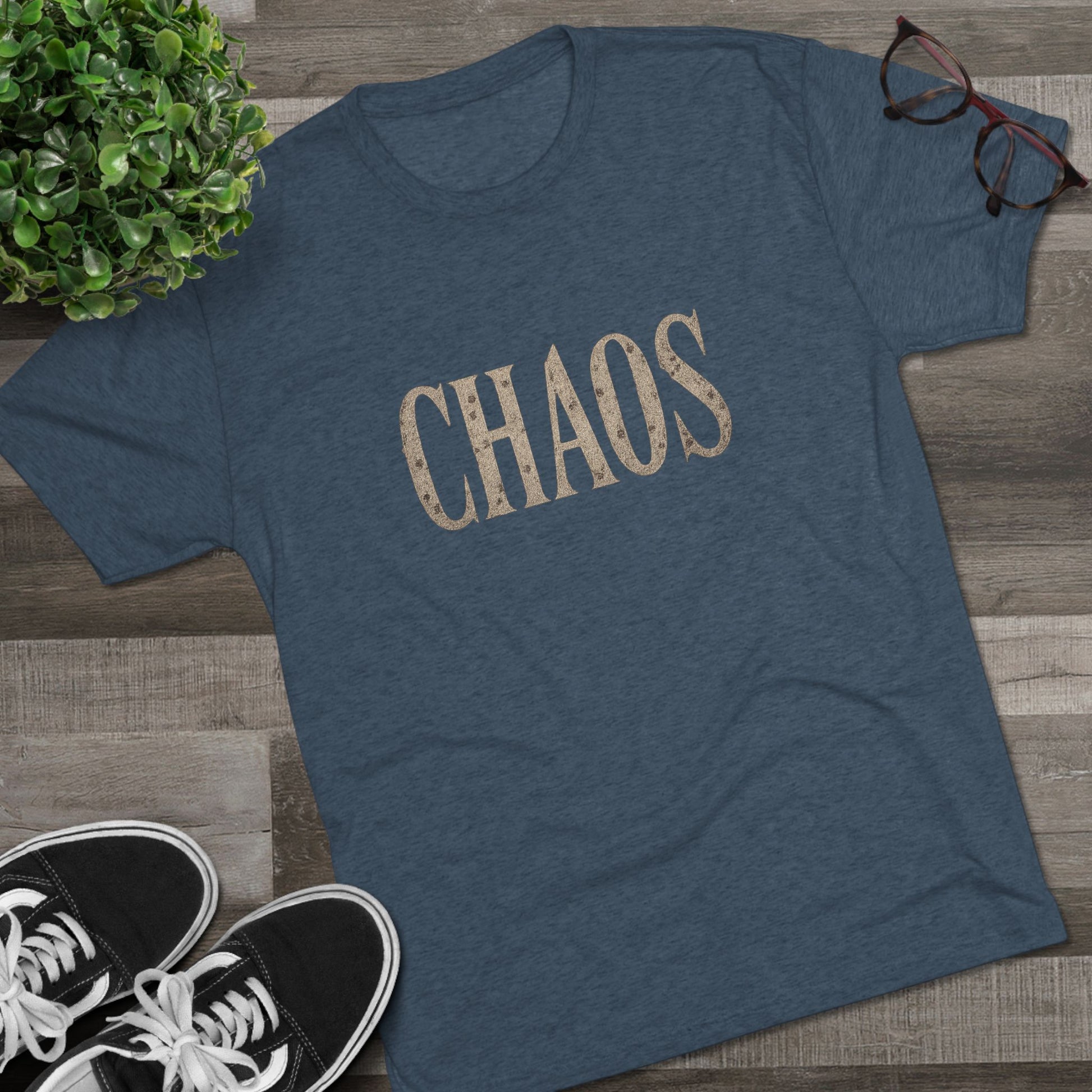 Chaos Unisex Crew Tee - Casual Style, Everyday Wear, Gift for Friends, Fun Fashion Statement, Relaxed Vibes