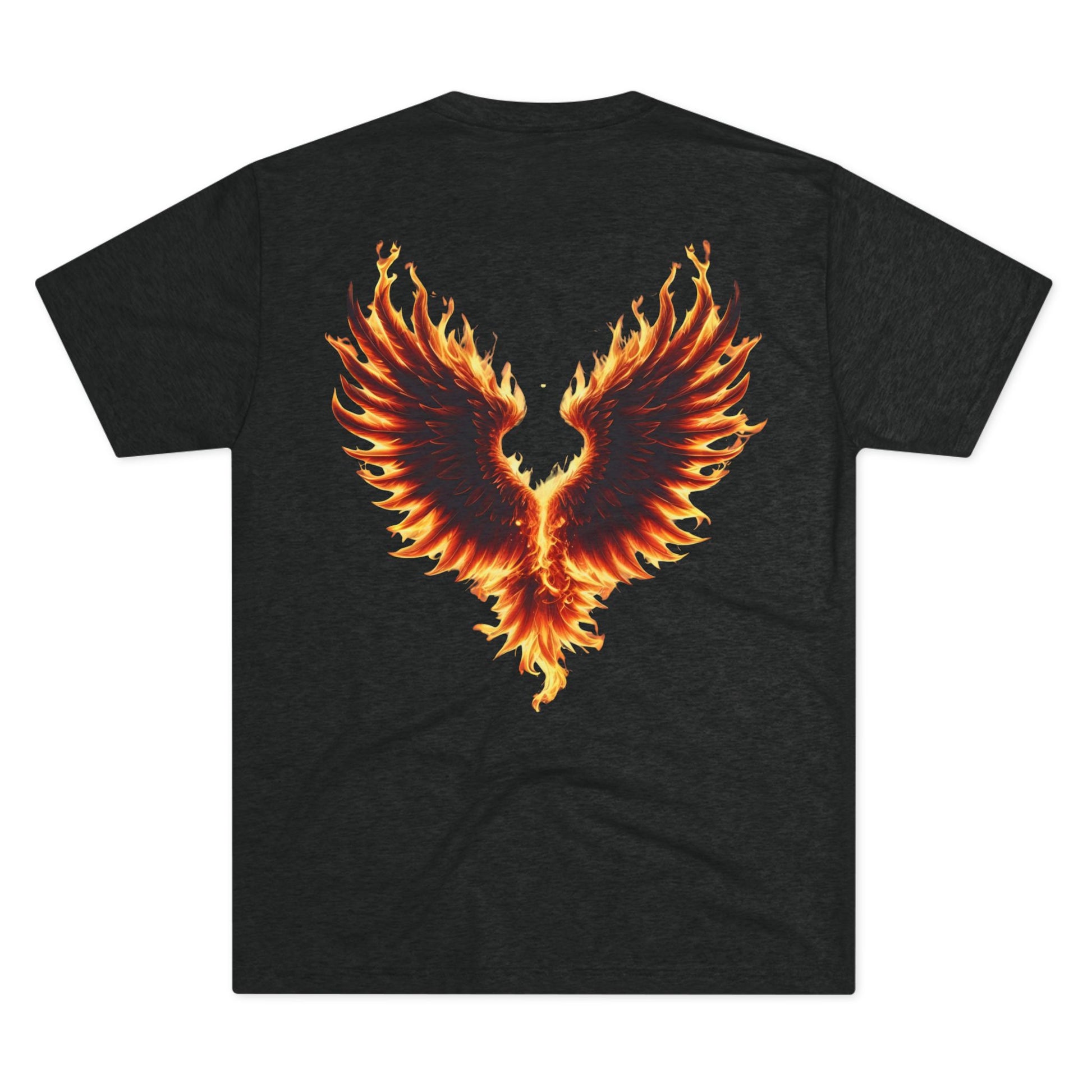 Handle with Care Flammable Phoenix Tee - Unisex Tri-Blend Crew Shirt, Fire Symbol T-Shirt, Graphic Tee, Casual Wear, Unique Gift for Fire Lovers