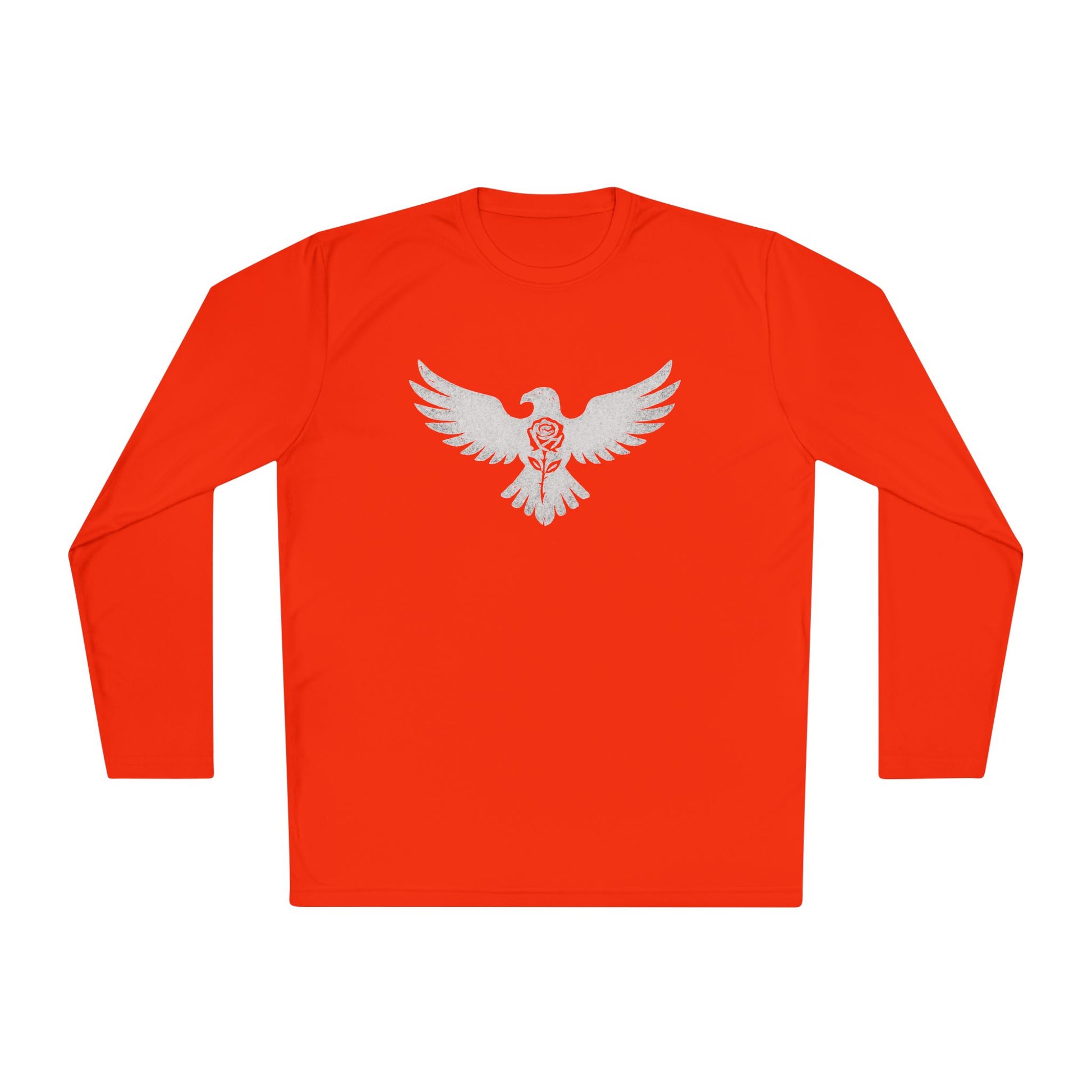 Break Free Empire Phoenix Rose Lightweight Long Sleeve Tee with Eagle Design | Perfect for Nature Lovers, Gifts, Casual Wear, Hiking, and Outdoor Activities