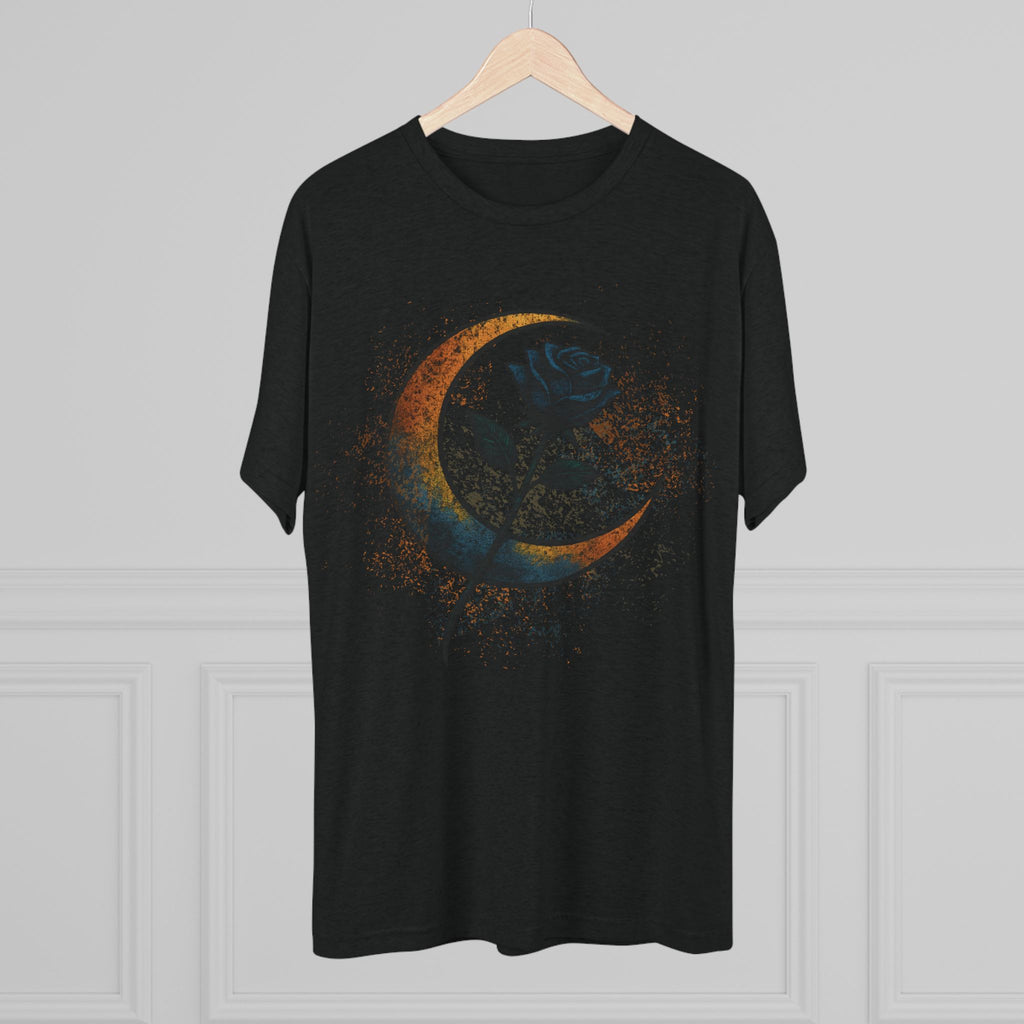 Moonlit Rebellion Unisex Tri-Blend Crew Tee Graphic Printed Tee Shirt