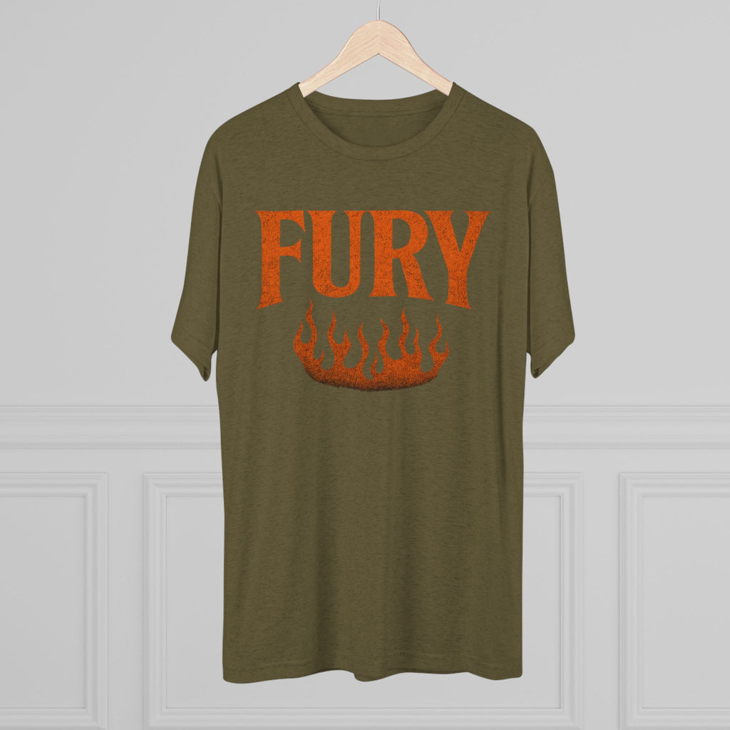 Fury Unisex Tri-Blend Crew Tee, Graphic Tee, Casual Wear, Gift for Him, T-Shirt for Friends, Summer Style, Everyday Comfort