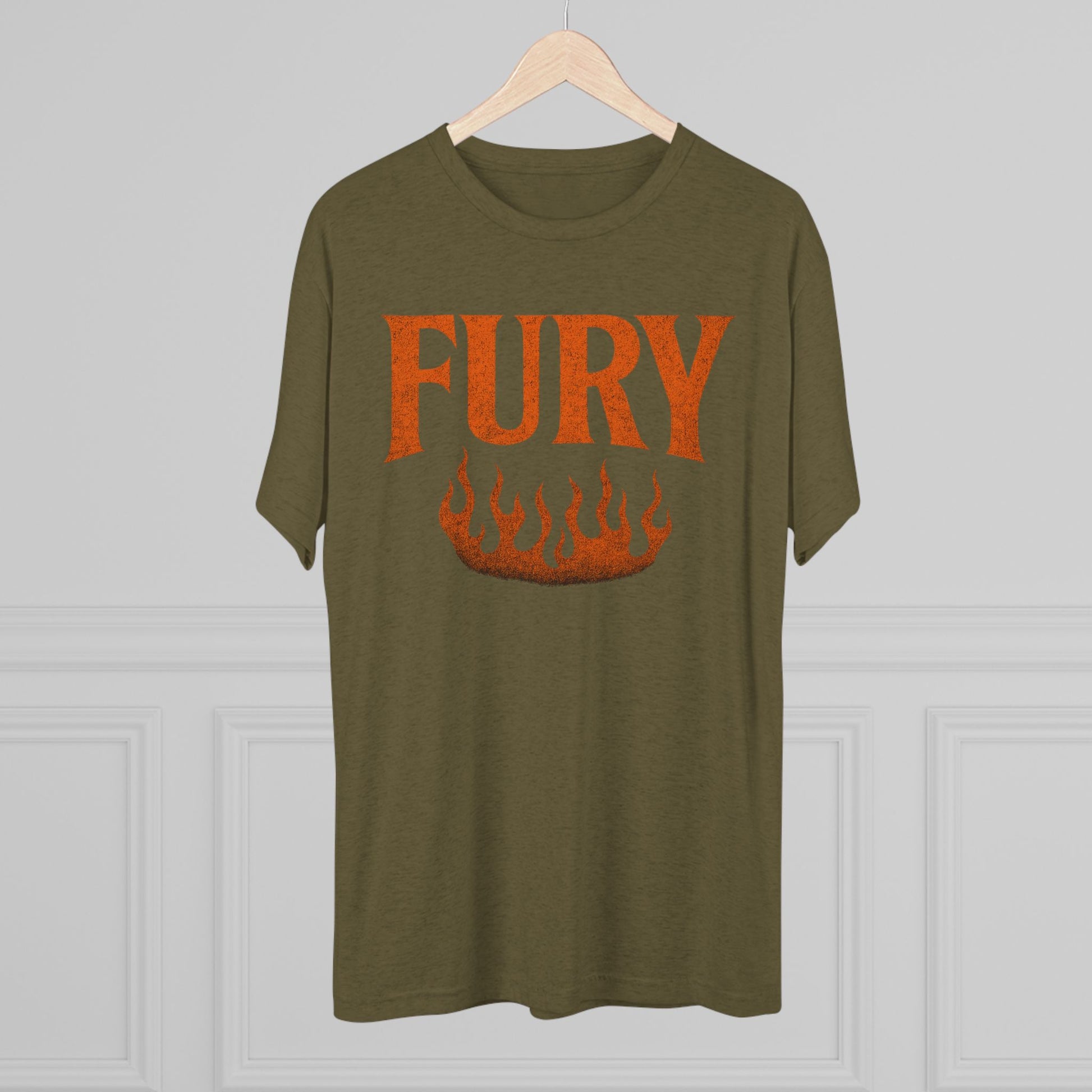 Fury Unisex Tri-Blend Crew Tee, Graphic Tee, Casual Wear, Gift for Him, T-Shirt for Friends, Summer Style, Everyday Comfort