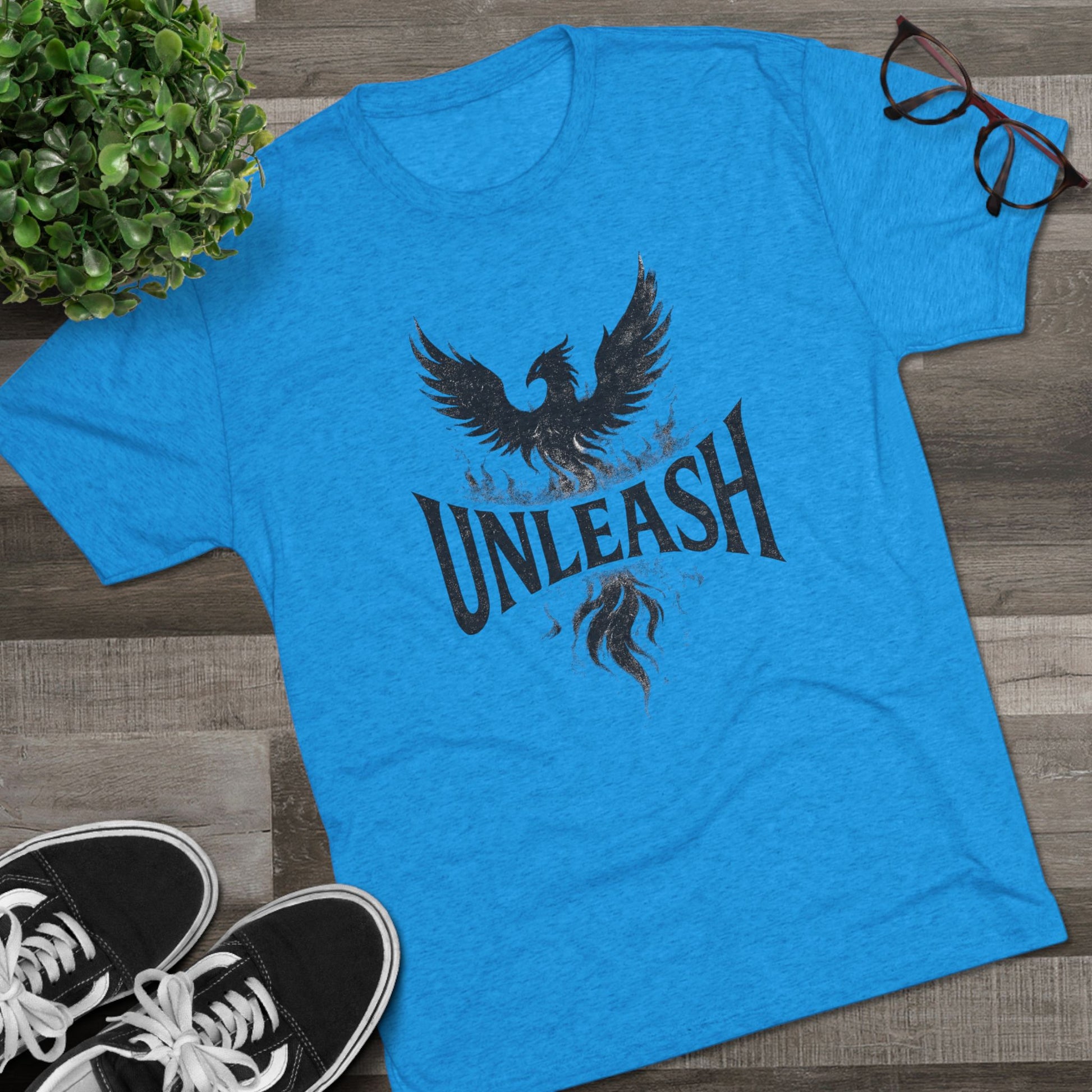 Unleash Your Greatness Phoenix Tee, Motivational T-Shirt, Inspirational Gift, Unisex Crew Neck Shirt, Phoenix Graphic Tee, Everyday Casual Wear