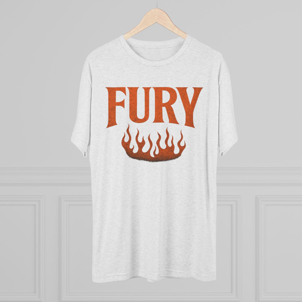Fury Unisex Tri-Blend Crew Tee, Graphic Tee, Casual Wear, Gift for Him, T-Shirt for Friends, Summer Style, Everyday Comfort