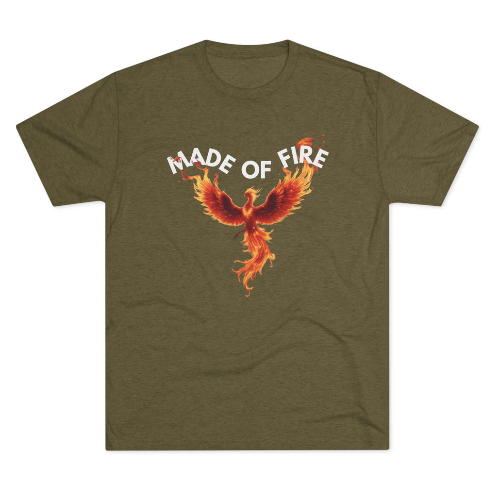 Fiery Phoenix Made of  Fire Unisex Tshirt Crew Printed Tee Shirt, Unique Graphic Tee, Casual Wear, Gift for Fans, Mythical Creature Shirt, Summer Outfit