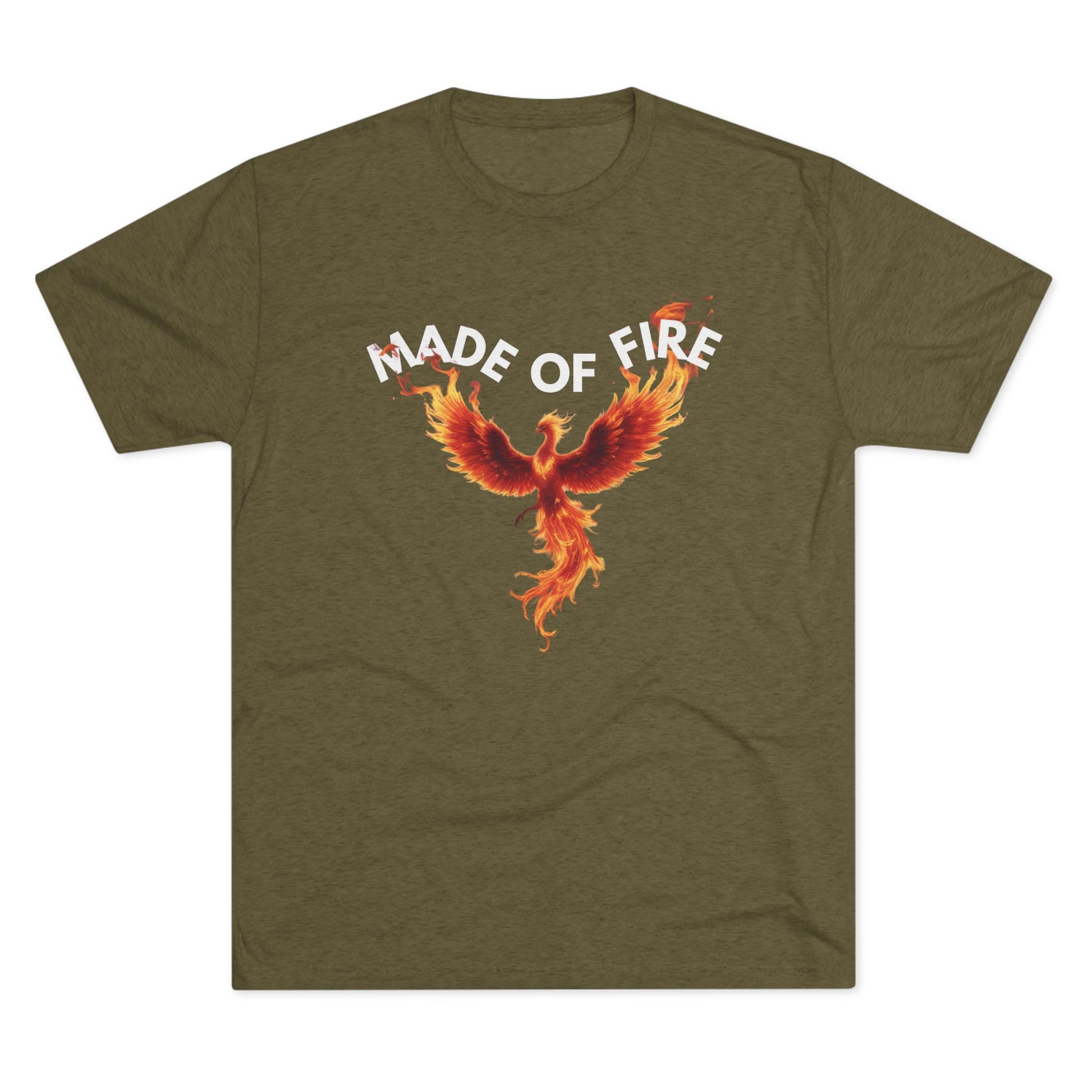 Fiery Phoenix Made of  Fire Unisex Tshirt Crew Printed Tee Shirt, Unique Graphic Tee, Casual Wear, Gift for Fans, Mythical Creature Shirt, Summer Outfit