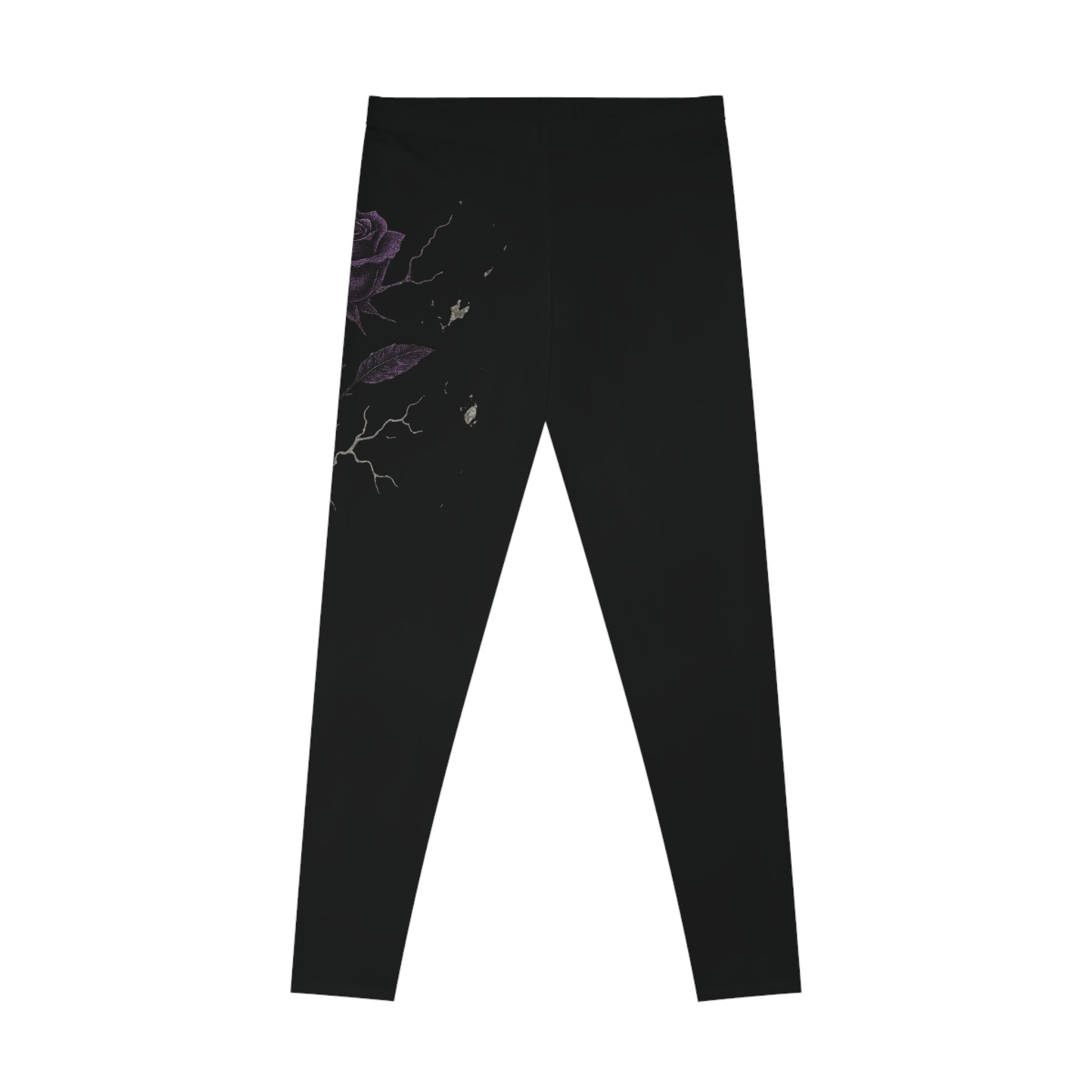 Elegant Floral Print Leggings - Stretchy Leggings for Fitness, Casual Wear, Yoga, Gifts, Summer Fashion