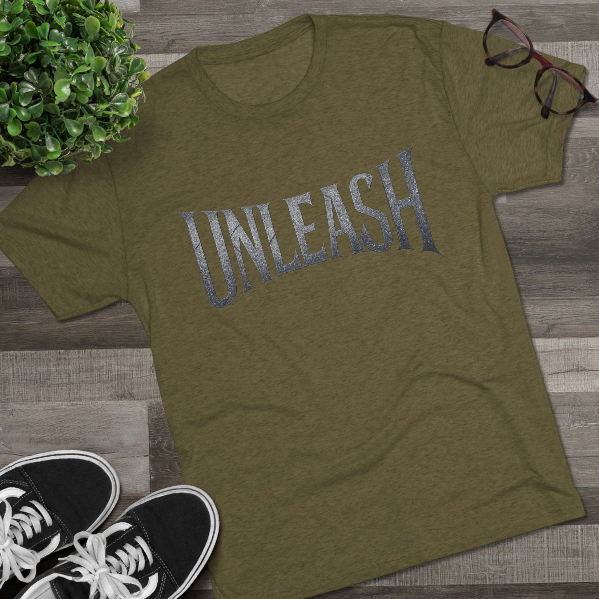 Unleash Empowerment Unisex Crew Tee - Unleash Your Potential, Comfortable Tee, Soft Blend Shirt, Motivational Tee, Gift for Fitness Enthusiast