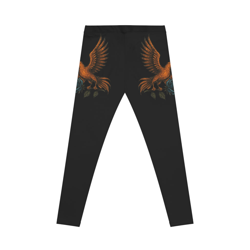 Holding the Impossible Phoenix Wings Stretchy Leggings | Comfortable Activewear, Yoga Pants, Gym Leggings, High-Waisted Tights, Fitness Gifts