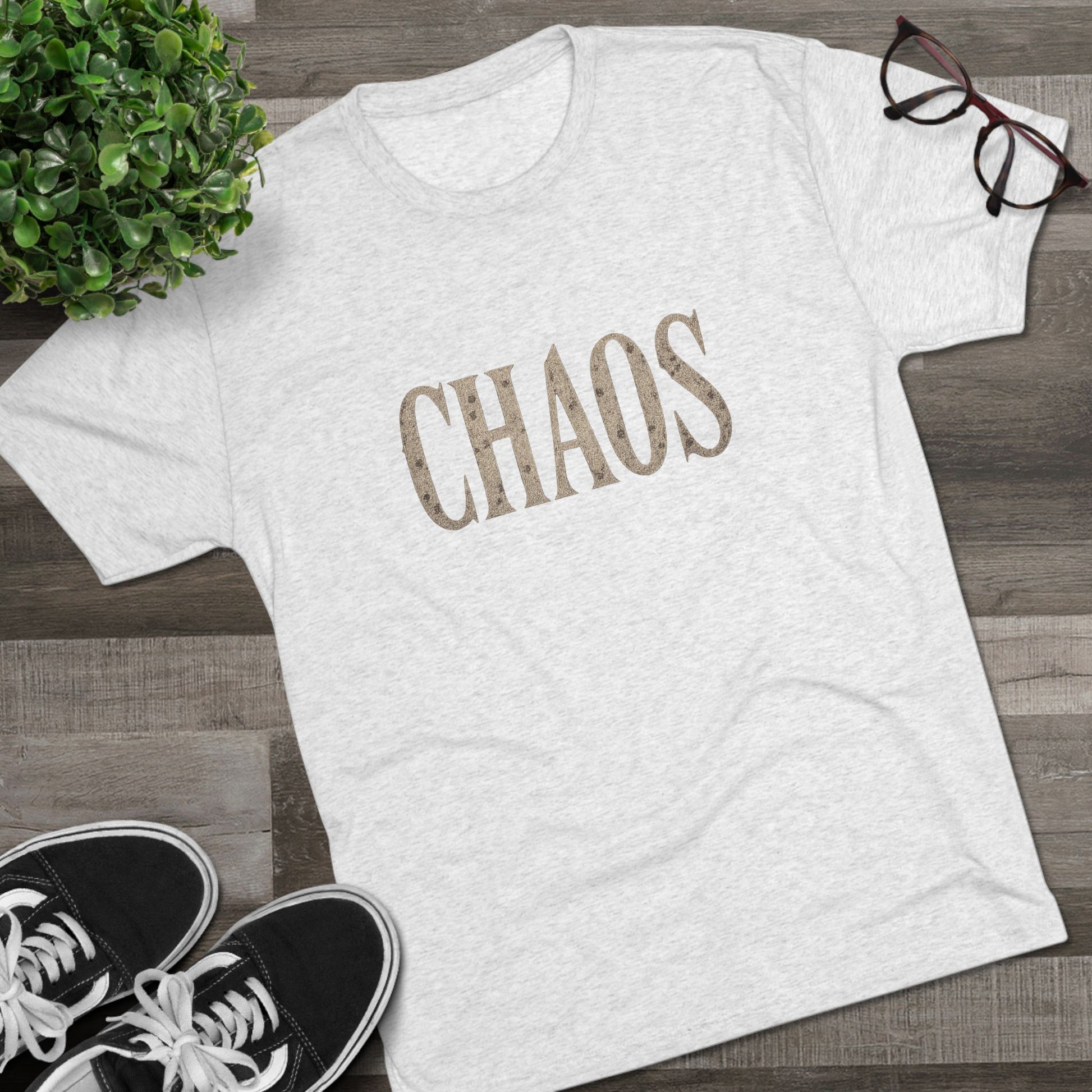 Chaos Unisex Crew Tee - Casual Style, Everyday Wear, Gift for Friends, Fun Fashion Statement, Relaxed Vibes