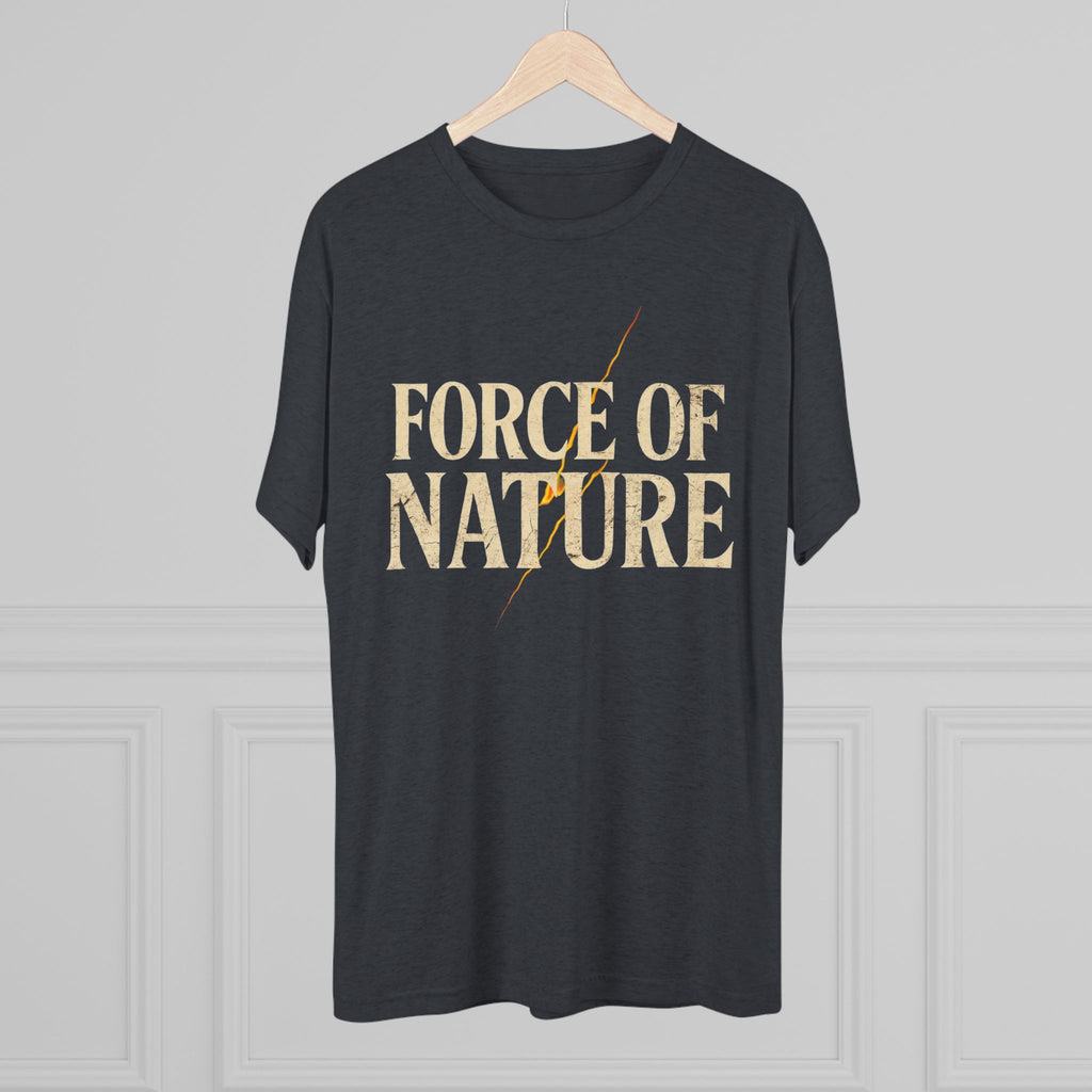 Force of Nature Lighting Bolt Unisex Crew Tee | Eco-Friendly Shirt, Nature Lover Gift, Casual Tee, Outdoor Adventure Wear, Inspirational Apparel