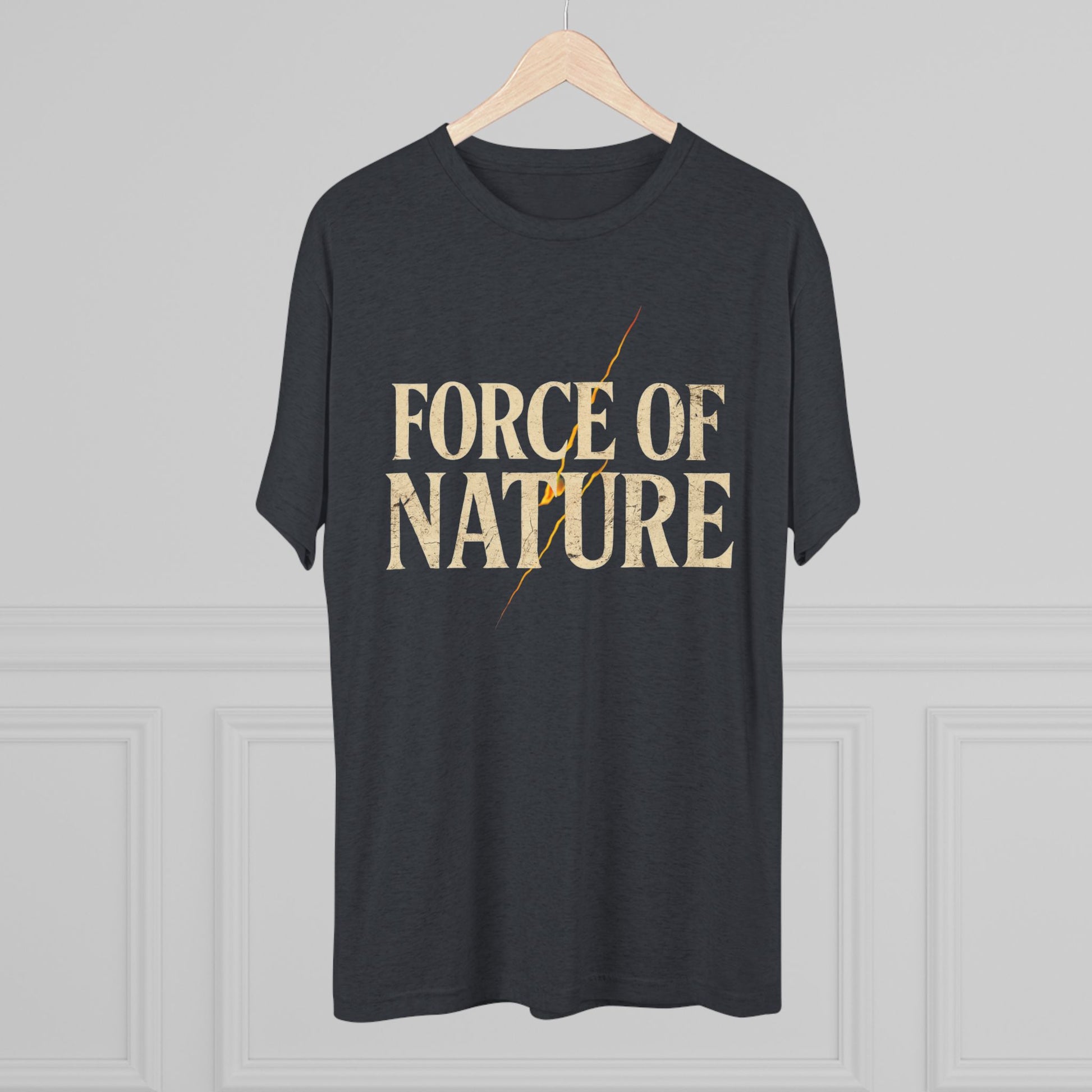 Force of Nature Lighting Bolt Unisex Crew Tee | Eco-Friendly Shirt, Nature Lover Gift, Casual Tee, Outdoor Adventure Wear, Inspirational Apparel
