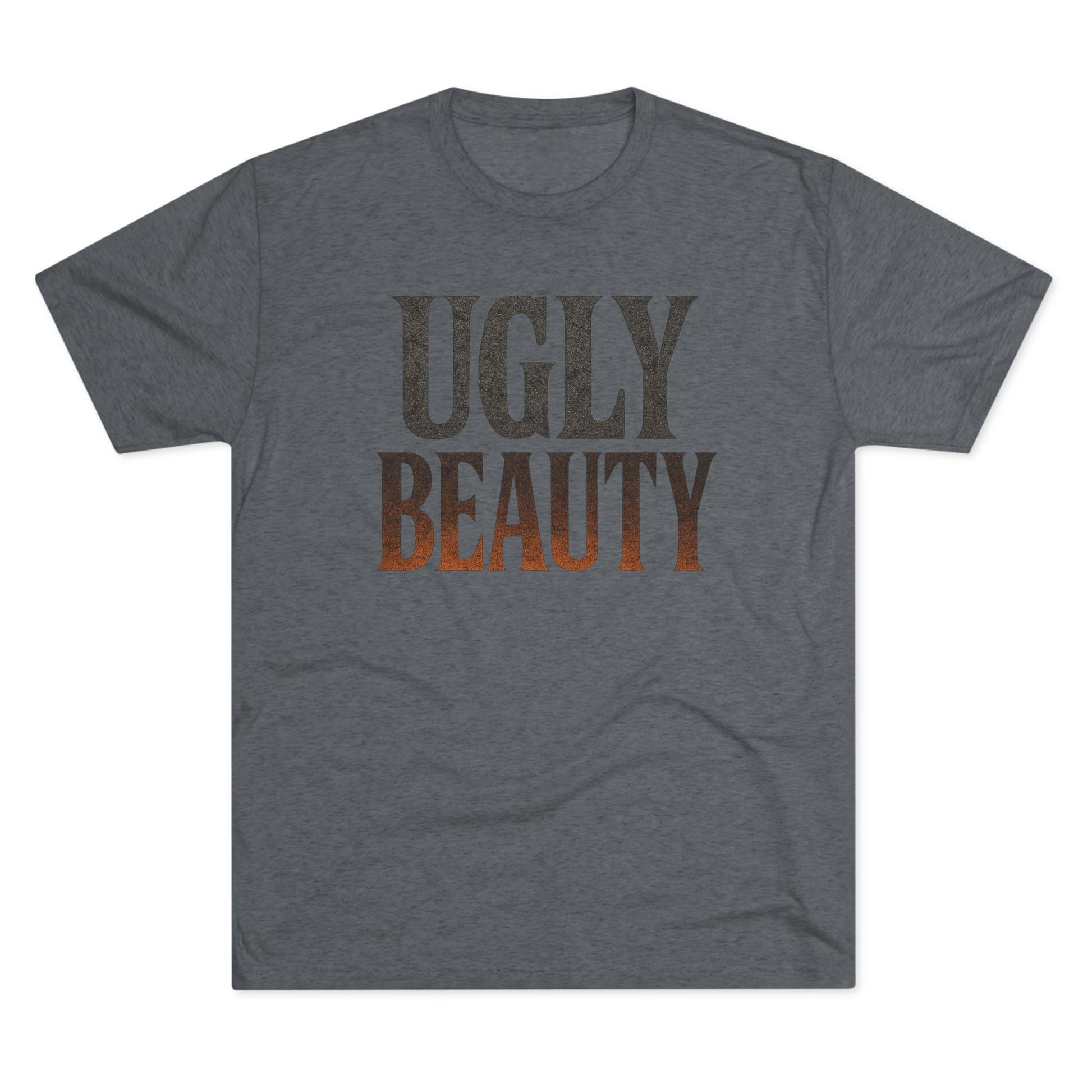 Ugly Beauty Unisex Tri-Blend Crew Tee - "Ugly Beauty" T-Shirt, Casual Wear, Gift for Friends, Statement Clothing, Everyday Fashion, Trendy Apparel