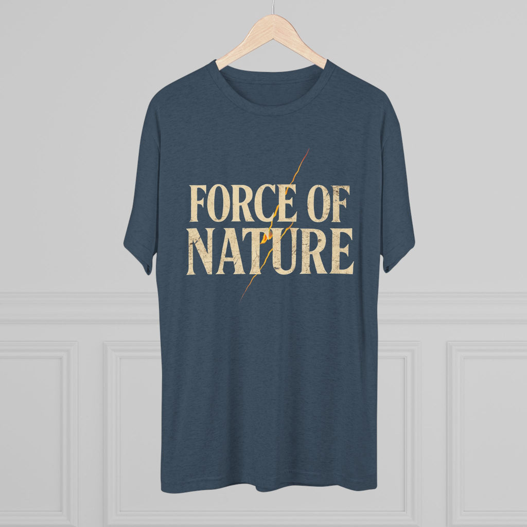 Force of Nature Lighting Bolt Unisex Crew Tee | Eco-Friendly Shirt, Nature Lover Gift, Casual Tee, Outdoor Adventure Wear, Inspirational Apparel