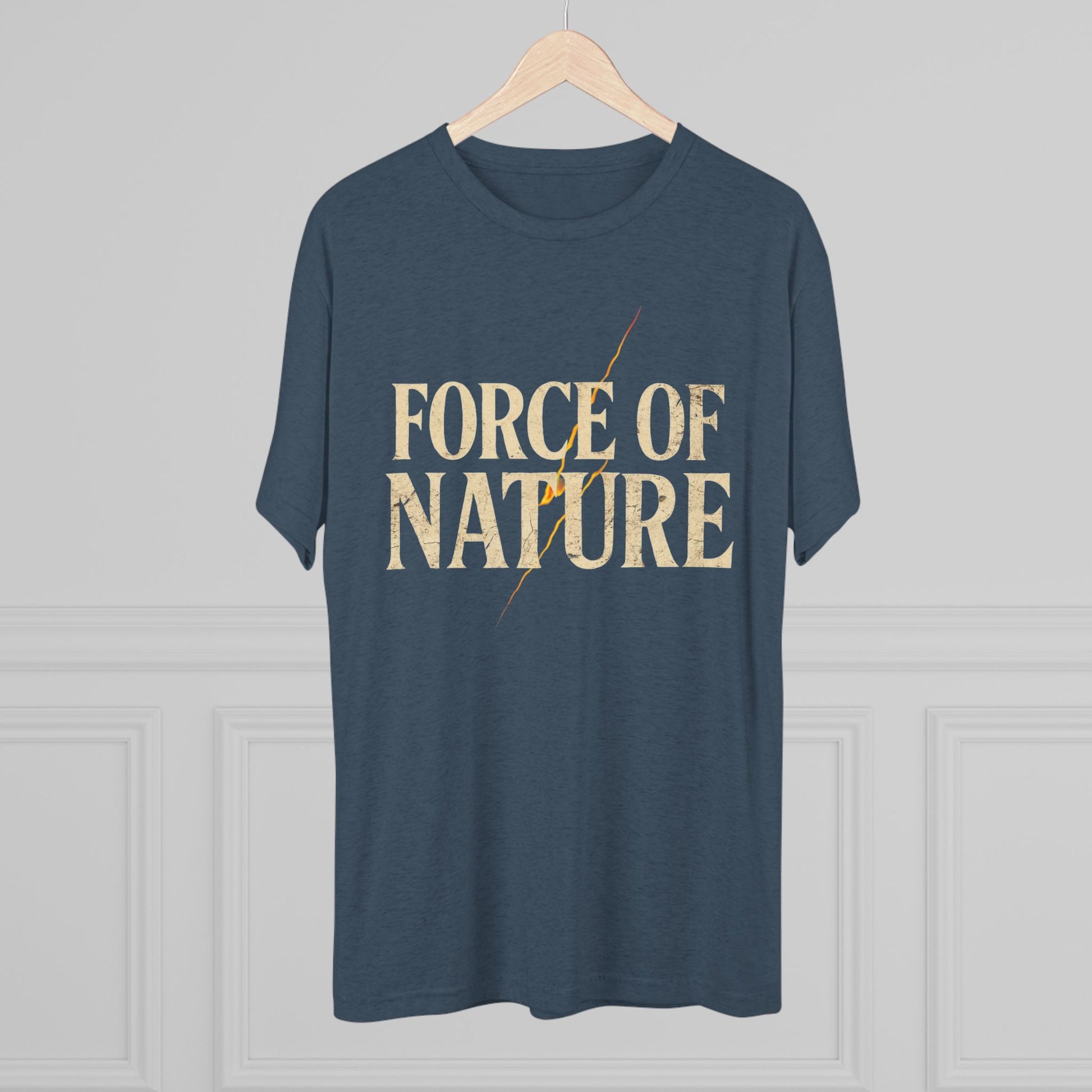 Force of Nature Lighting Bolt Unisex Crew Tee | Eco-Friendly Shirt, Nature Lover Gift, Casual Tee, Outdoor Adventure Wear, Inspirational Apparel