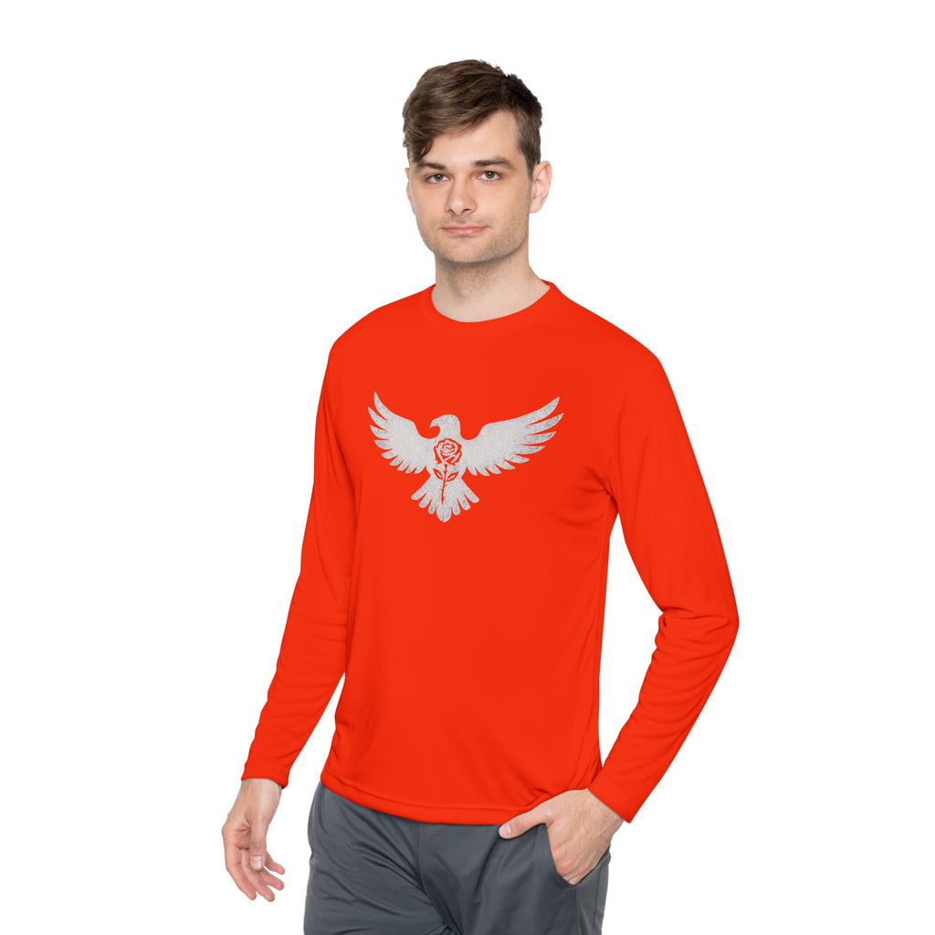 Break Free Empire Phoenix Rose Lightweight Long Sleeve Tee with Eagle Design | Perfect for Nature Lovers, Gifts, Casual Wear, Hiking, and Outdoor Activities
