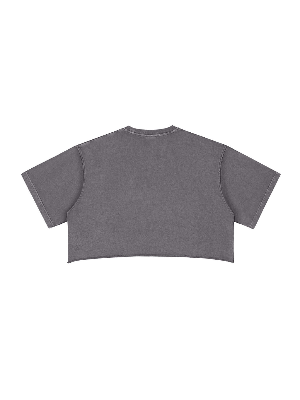 Drip & Slay Snow Washed Raw Edge Crop Top | Phoenix Collection