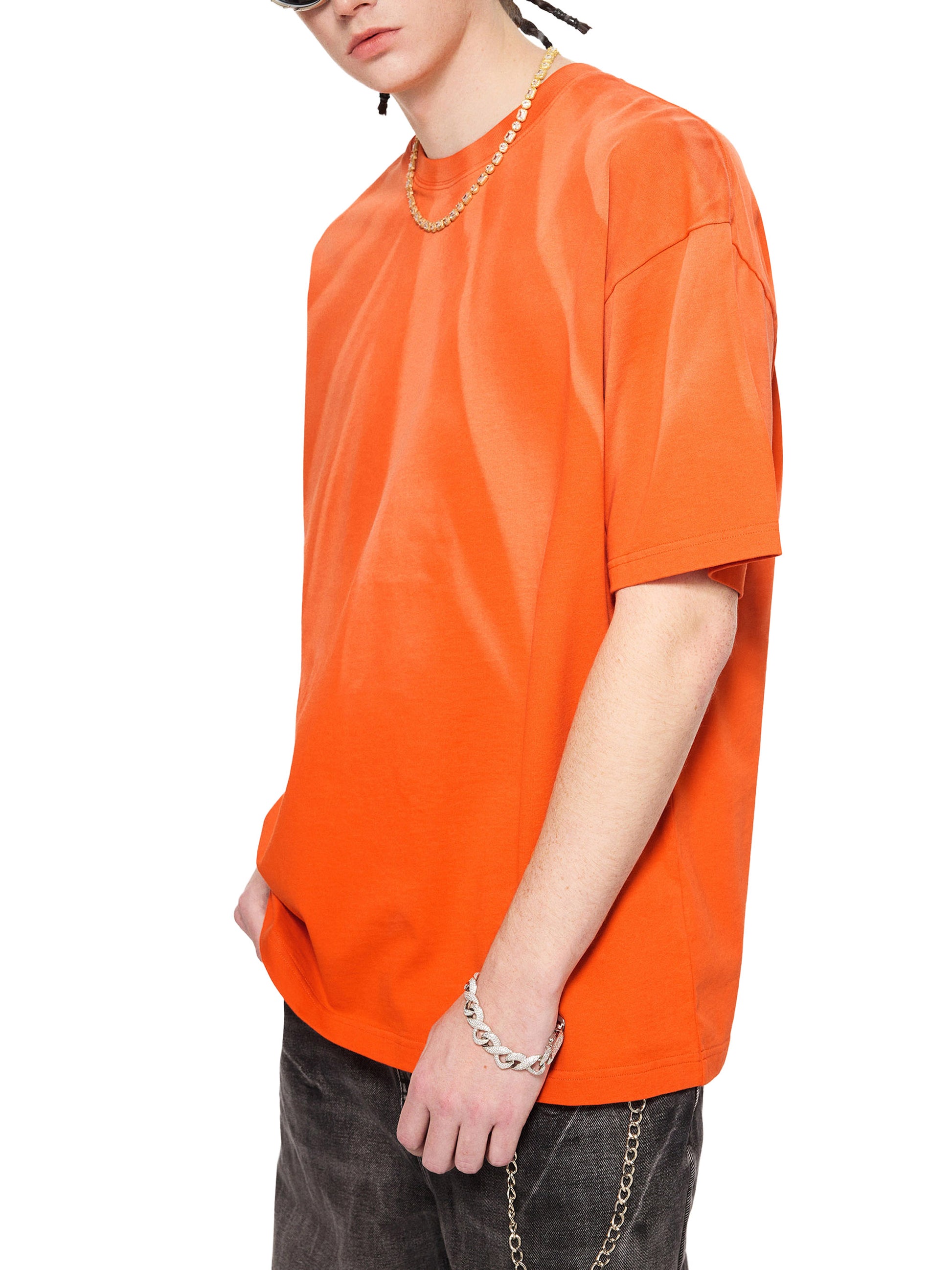 She Rises in Fire Hand-Scrunched Sunfade T-Shirt